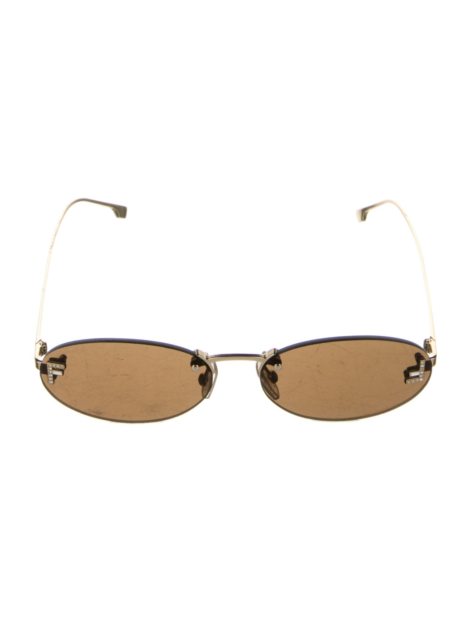 Fendi Narrow Tinted Sunglasses