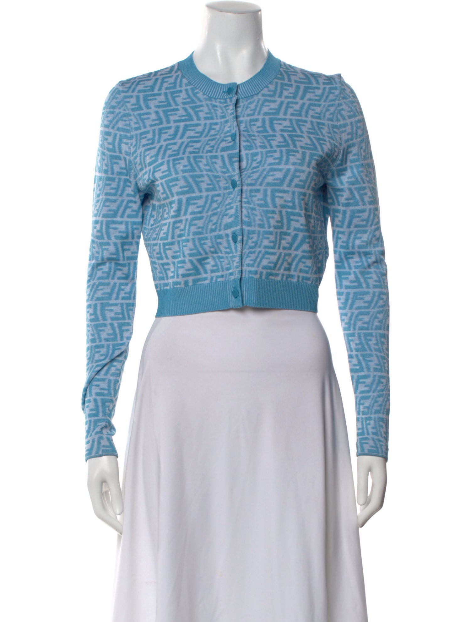 Fendi Printed Crew Neck Sweater