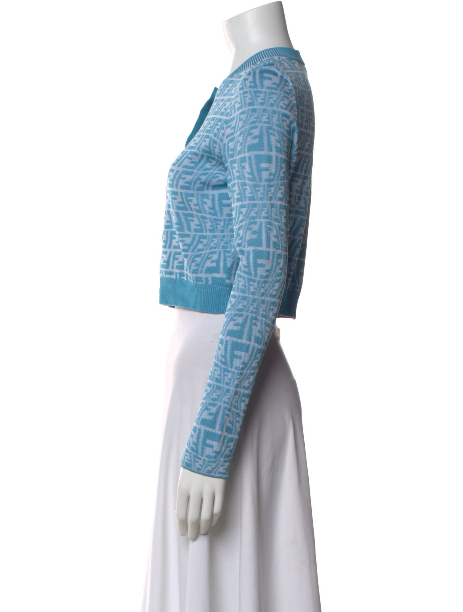 Fendi Printed Crew Neck Sweater