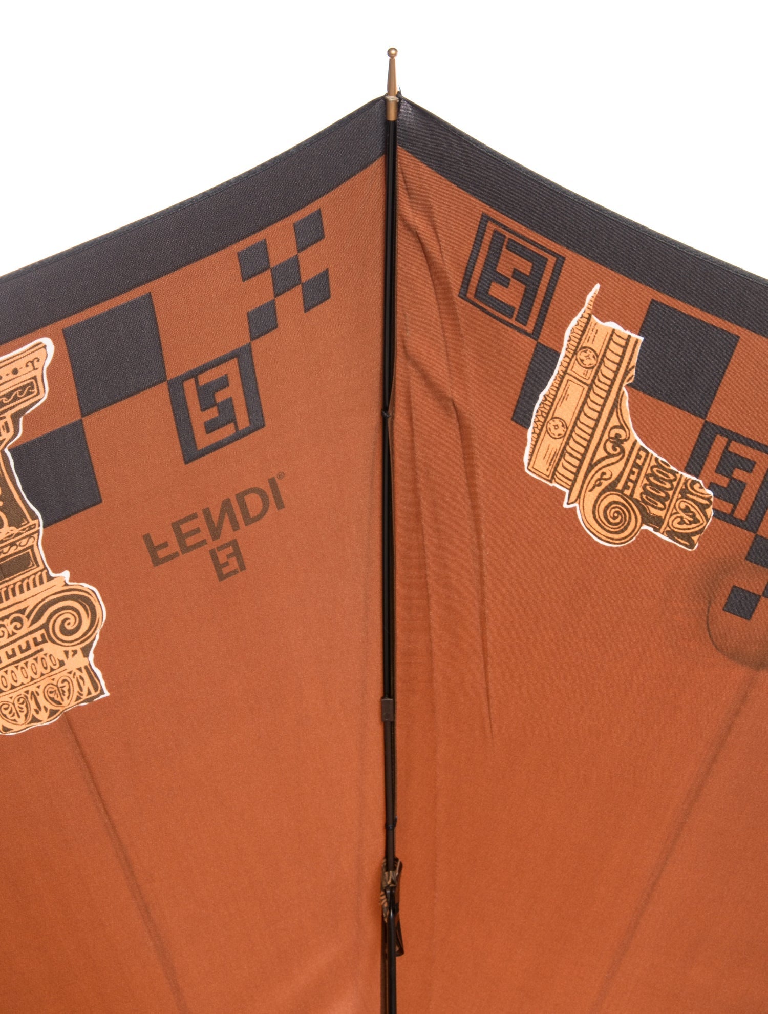 Fendi Satin Patterned Umbrella