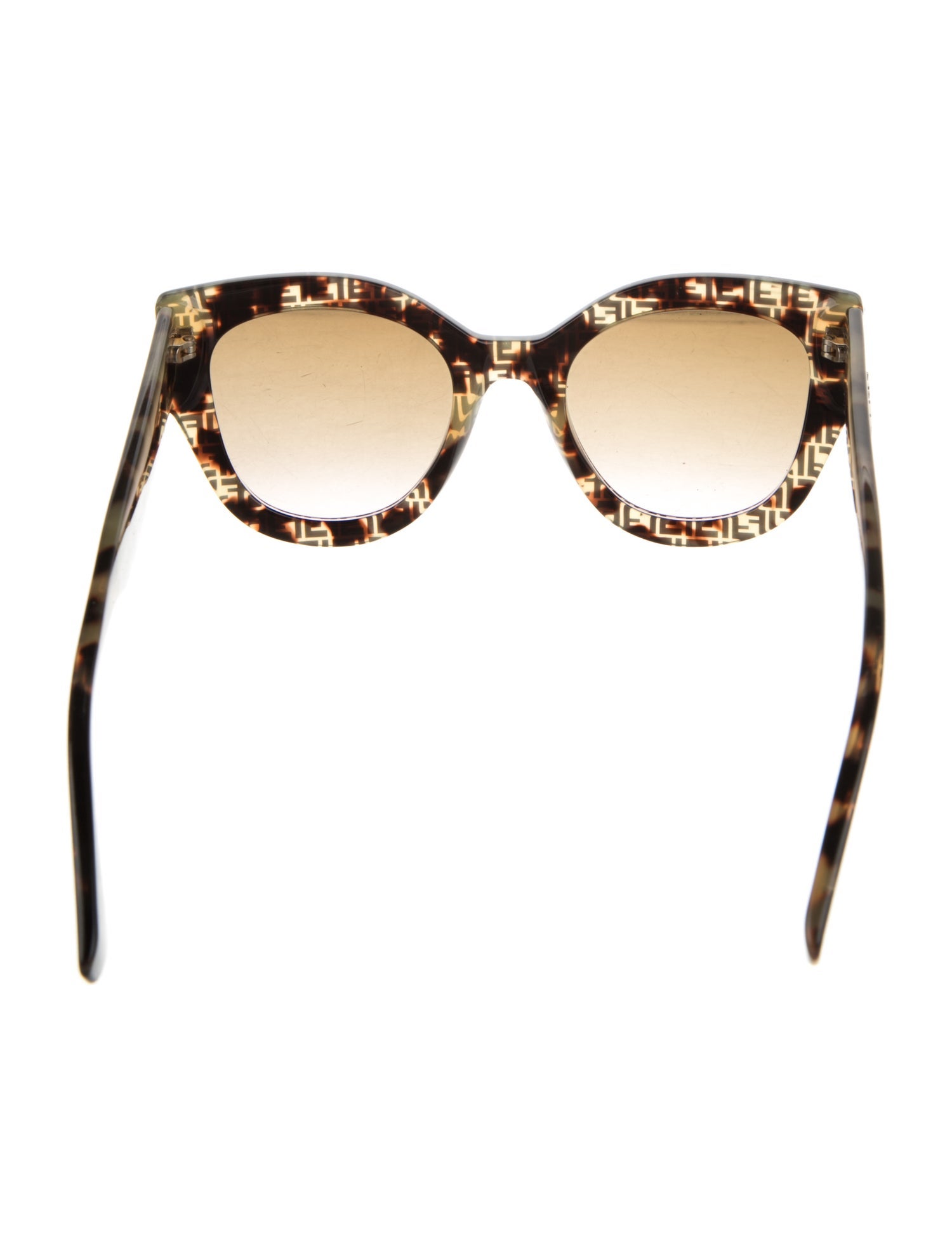 Fendi Zucca FF Logo Cat-Eye Sunglasses