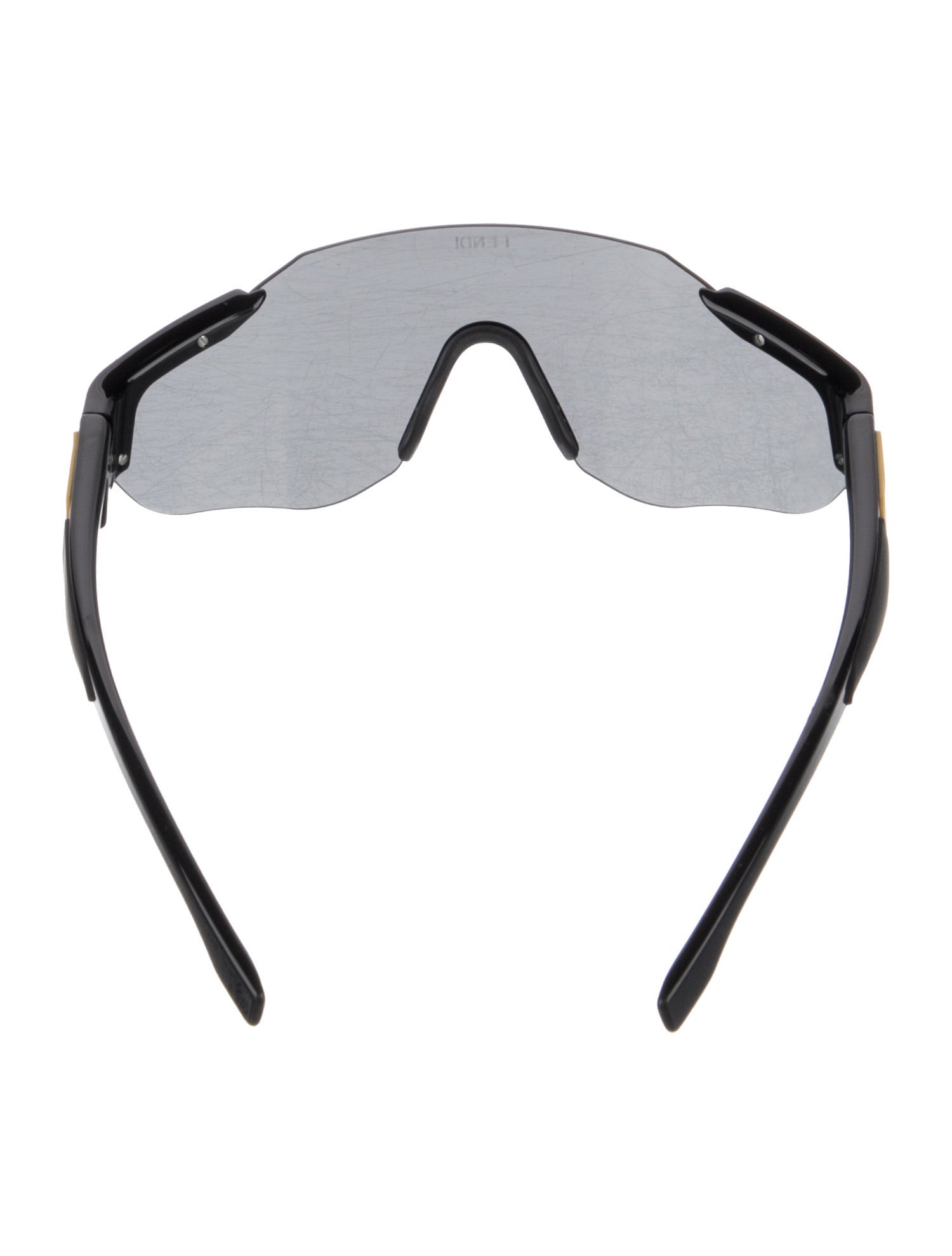 Fendi Zucca FF Logo Shield Sunglasses