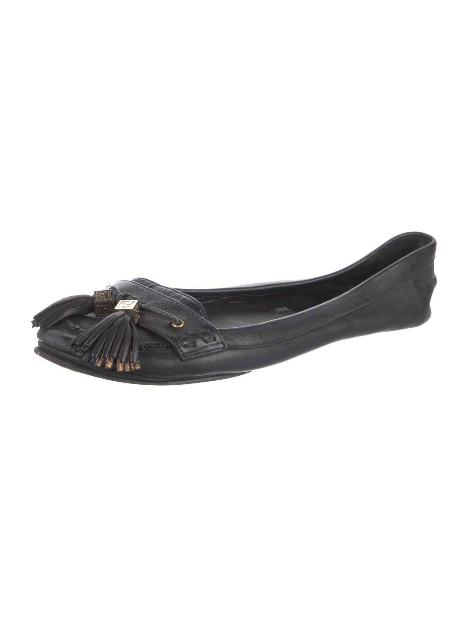 Fendi Leather Ballet Flats