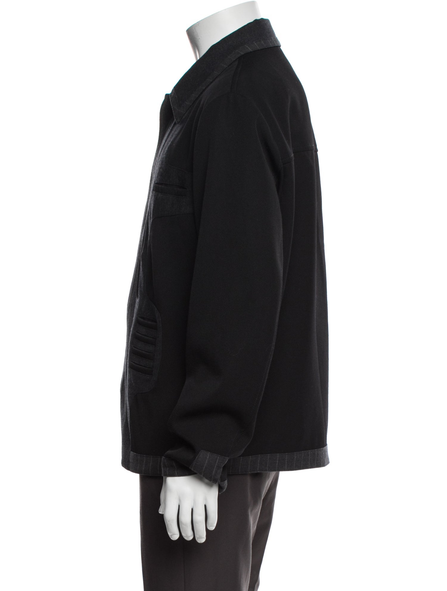 Fendi Monsters Motif Wool Utility Jacket