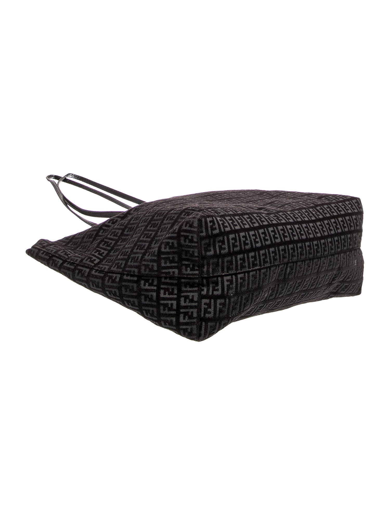 Fendi Zucchino FF Tote Vintage - Black Totes, Handbags - FEN433932