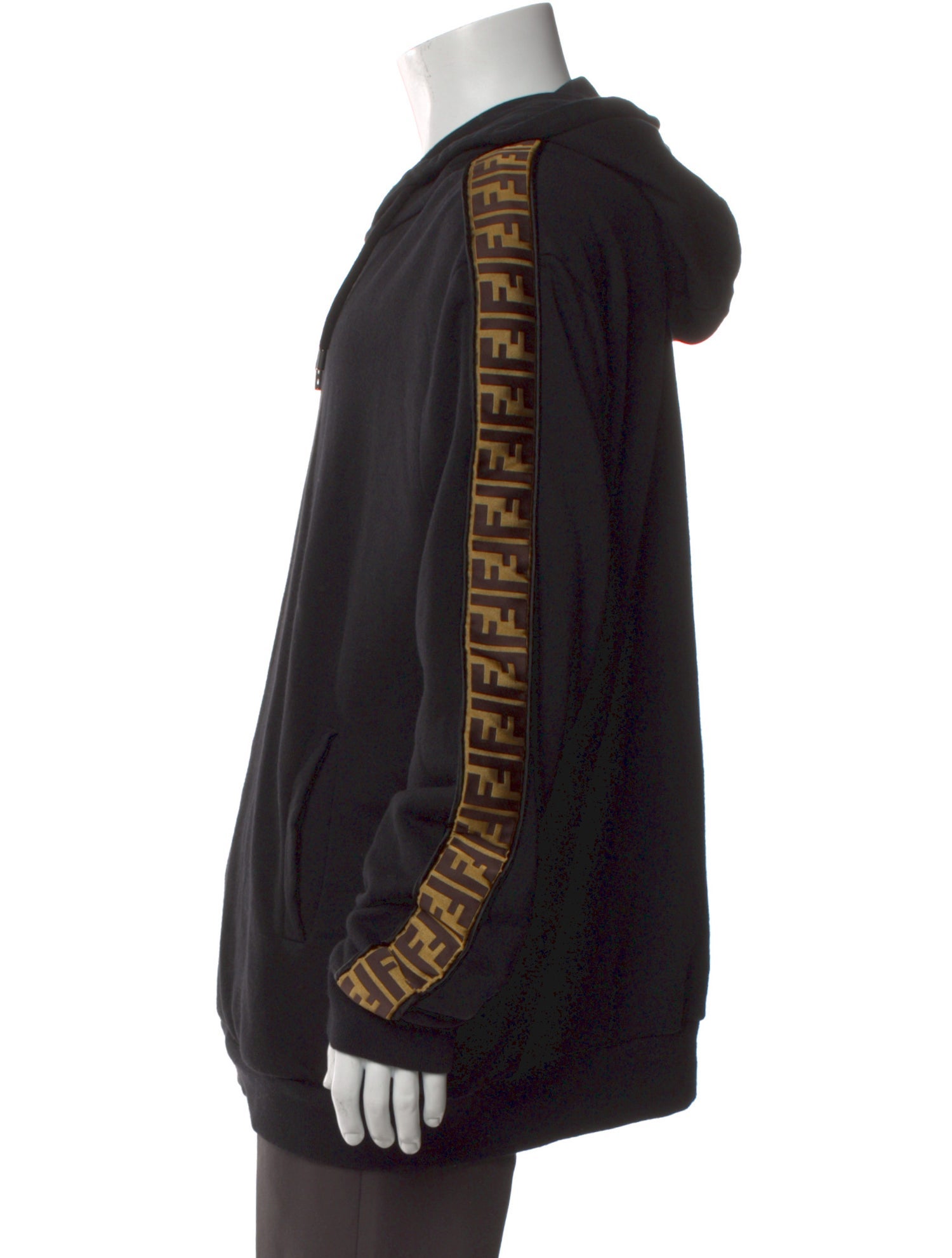 Fendi Zucca FF Logo Crew Neck Hoodie