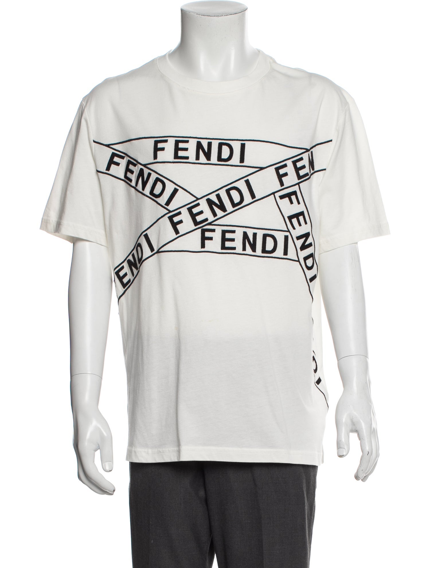 Fendi Graphic Print Crew Neck T-Shirt