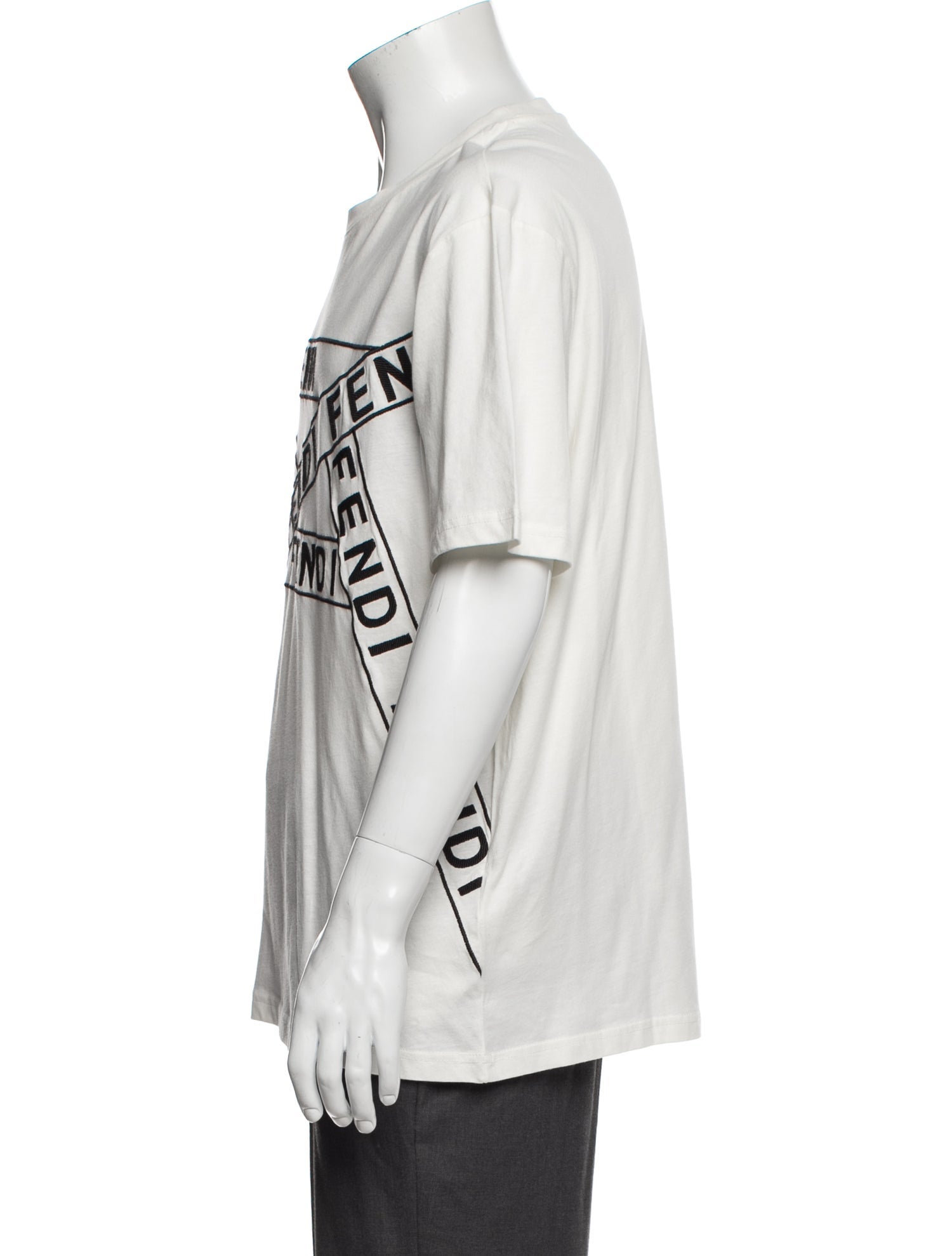 Fendi Graphic Print Crew Neck T-Shirt