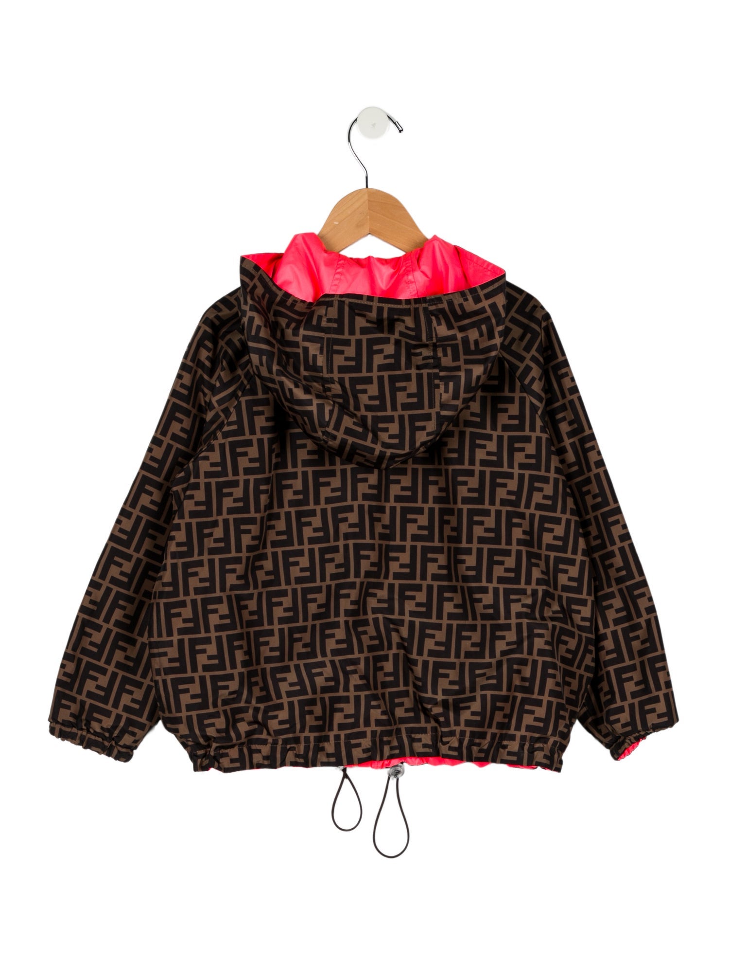 Fendi Girls' Zucca FF Windbreaker Jacket