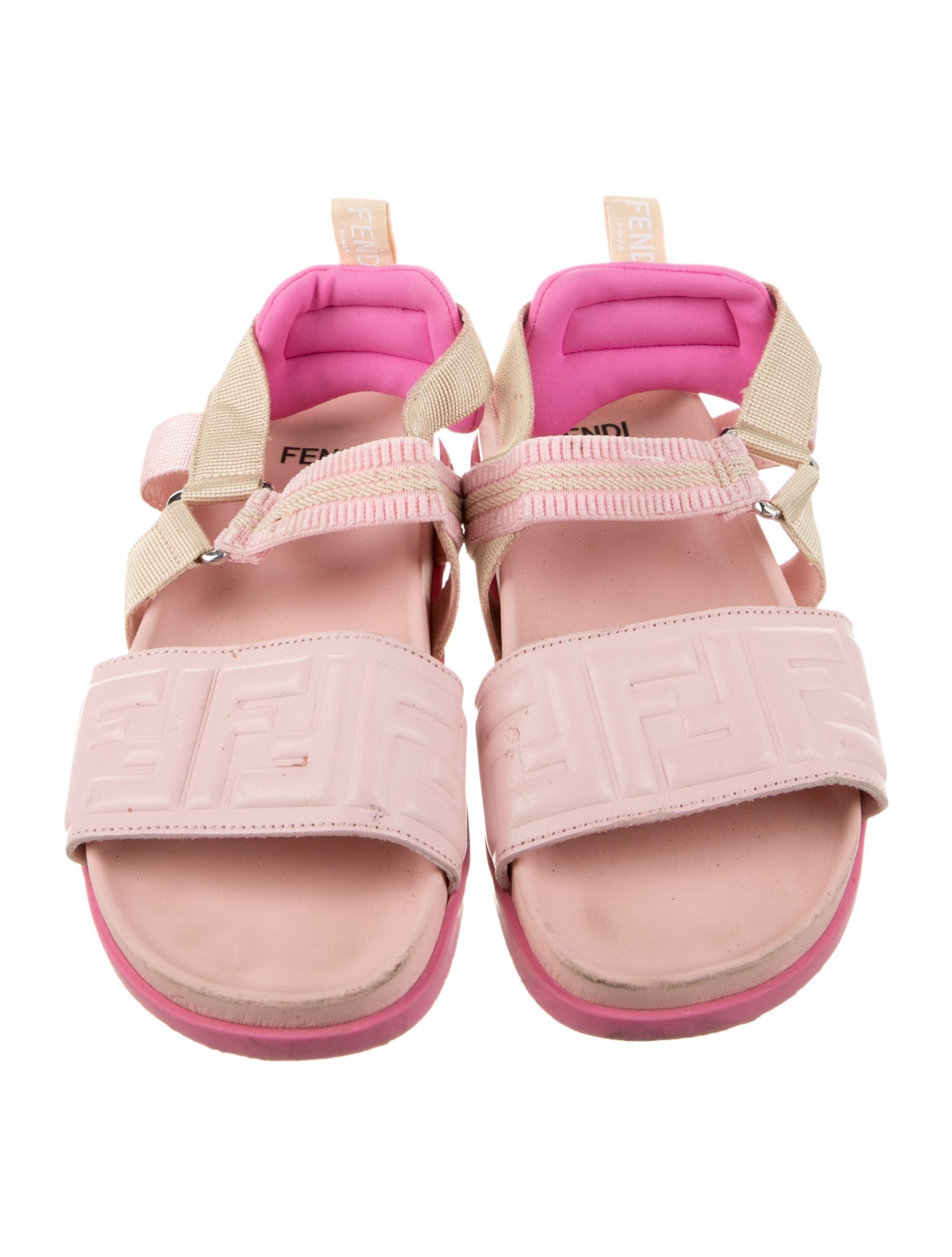 Fendi Girls Zucca FF Sandals