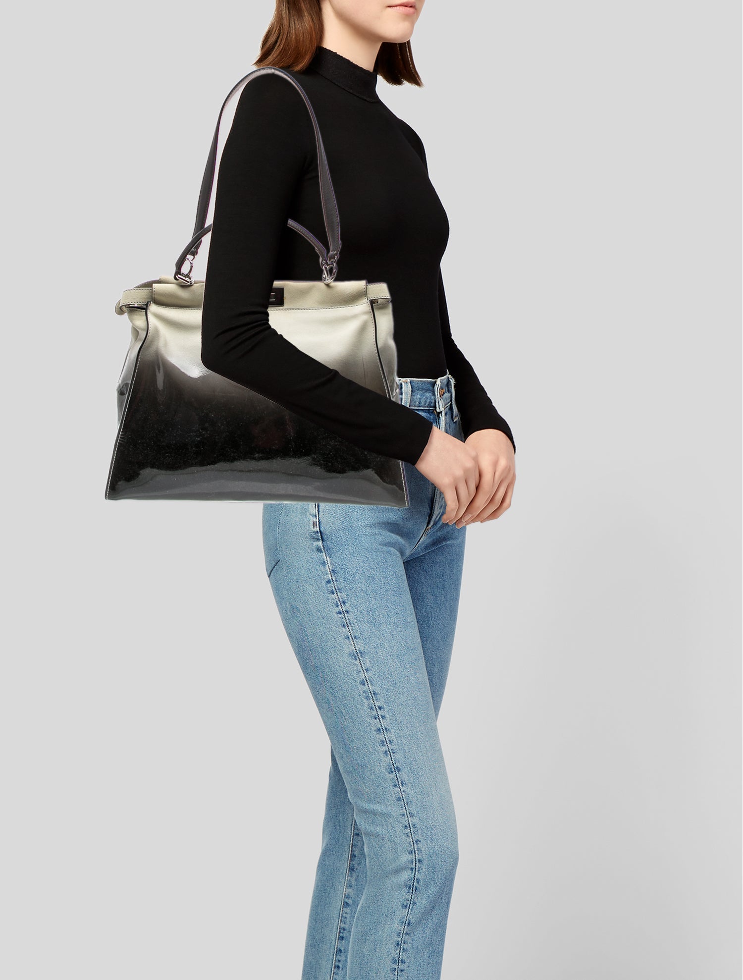 Fendi Patent Leather Peekaboo Large