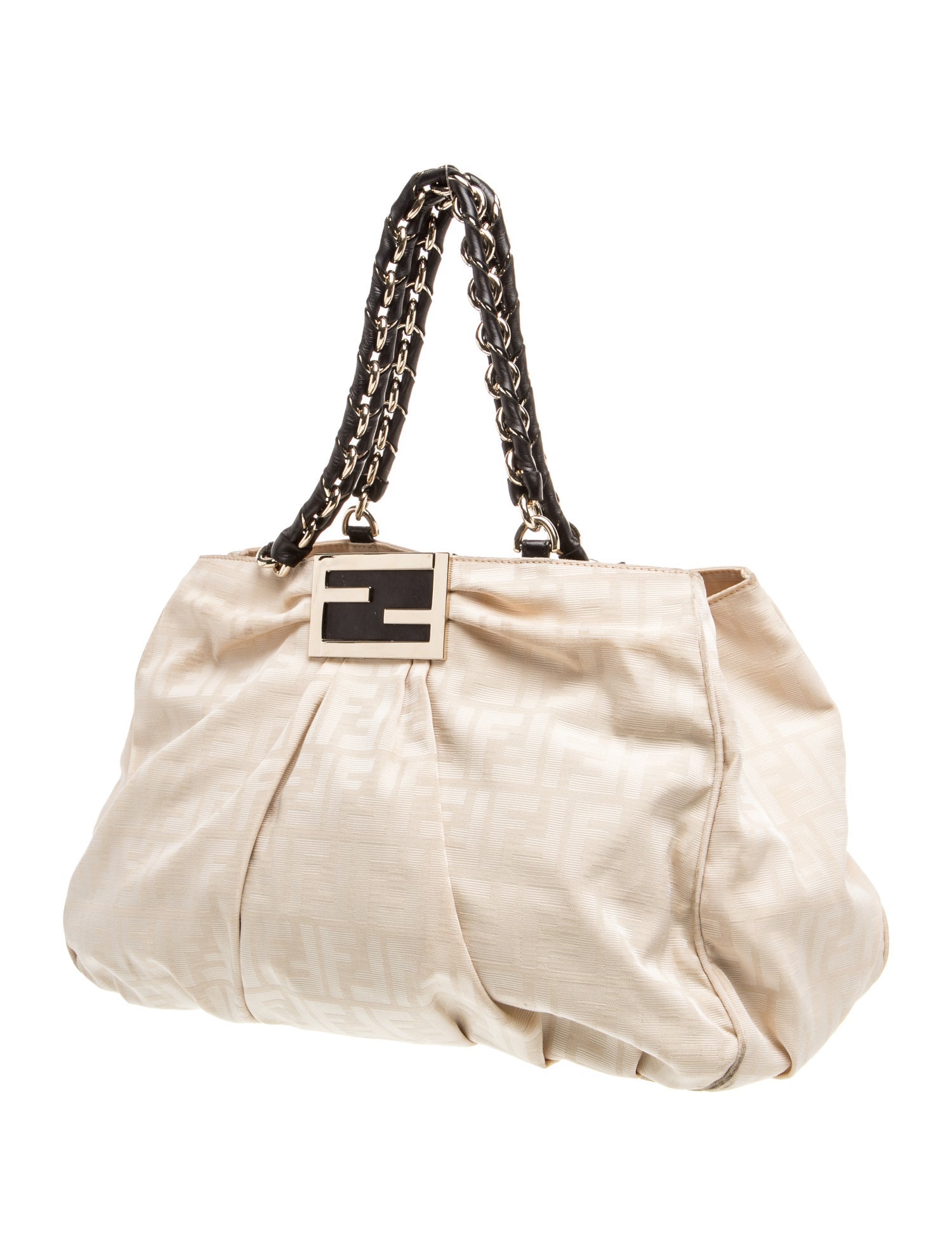 FENDIバック Fendi Zucca FF Mia - Neutrals Totes, Handbags - FEN435134 | The