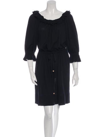 Fendi Ruffled Knee-Length Dress