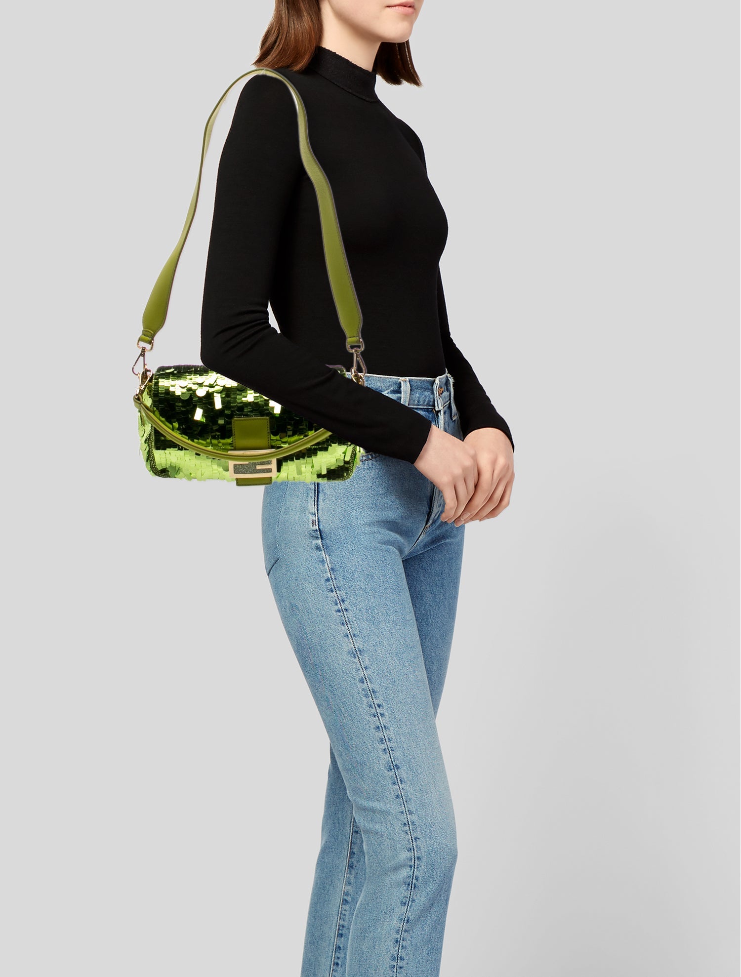 Fendi Sequins Baguette