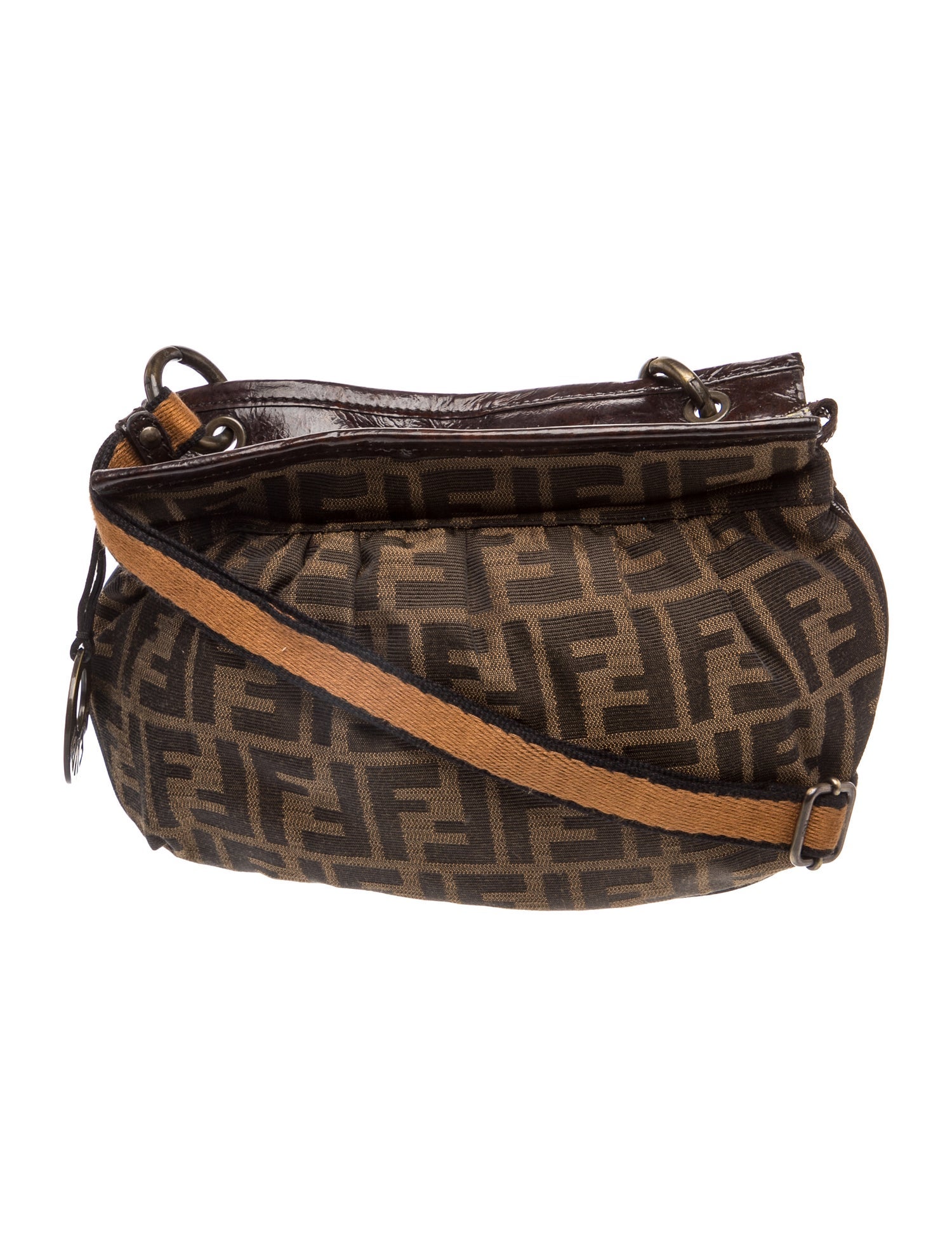 Fendi Zucca FF Zucca Bag - Brown Crossbody Bags, Handbags