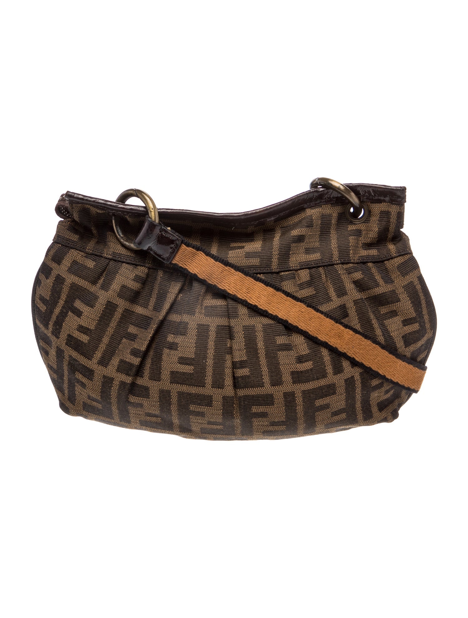 Fendi Zucca FF Zucca Bag - Brown Crossbody Bags, Handbags