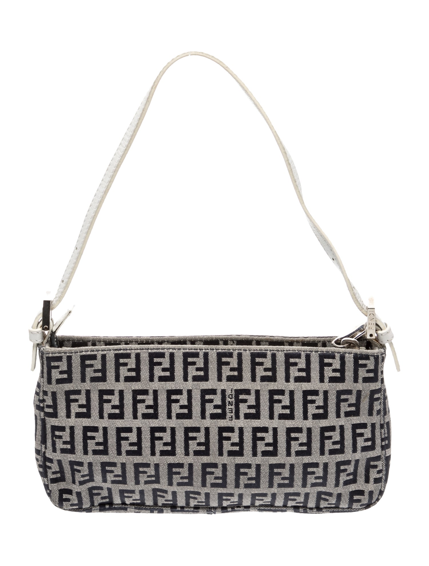 【Fendi】ロゴポーチ Fendi Zucchino FF Pochette Vintage - Blue Handle Bags, Handbags