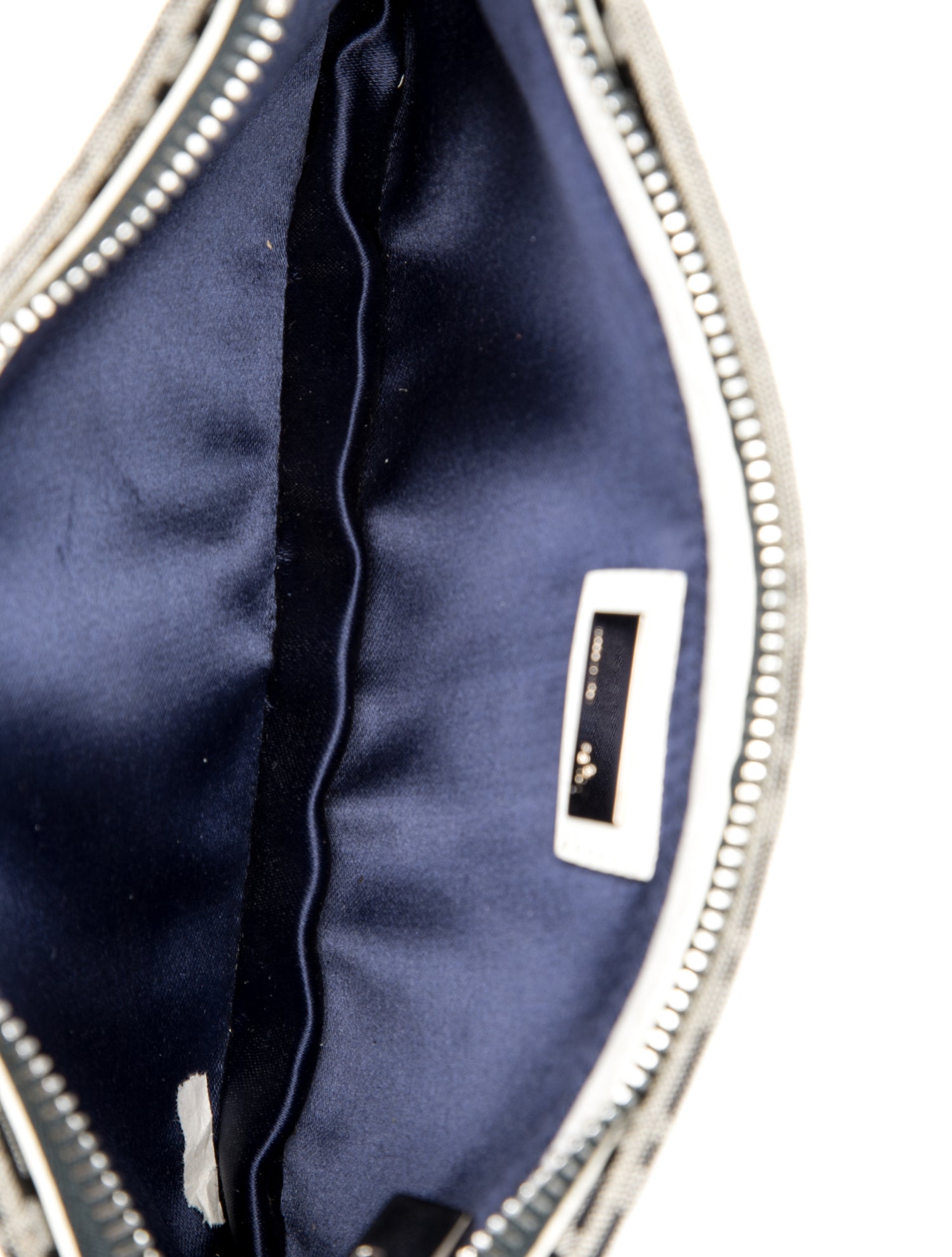 Fendi Zucchino FF Pochette Vintage - Blue Handle Bags, Handbags