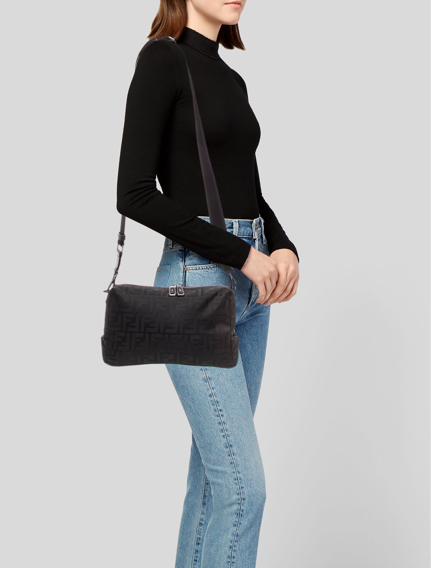 Fendi Zucchino FF Top Handle Bag 2025