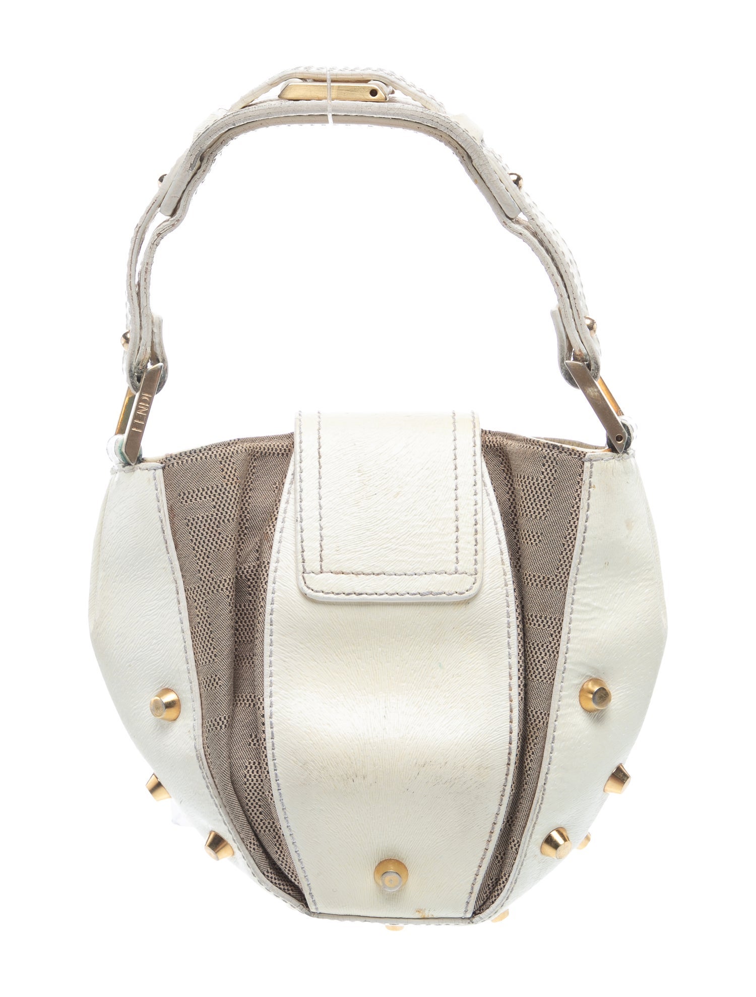 Fendi Zucca FF Croissant Vintage - Brown Mini Bags, Handbags