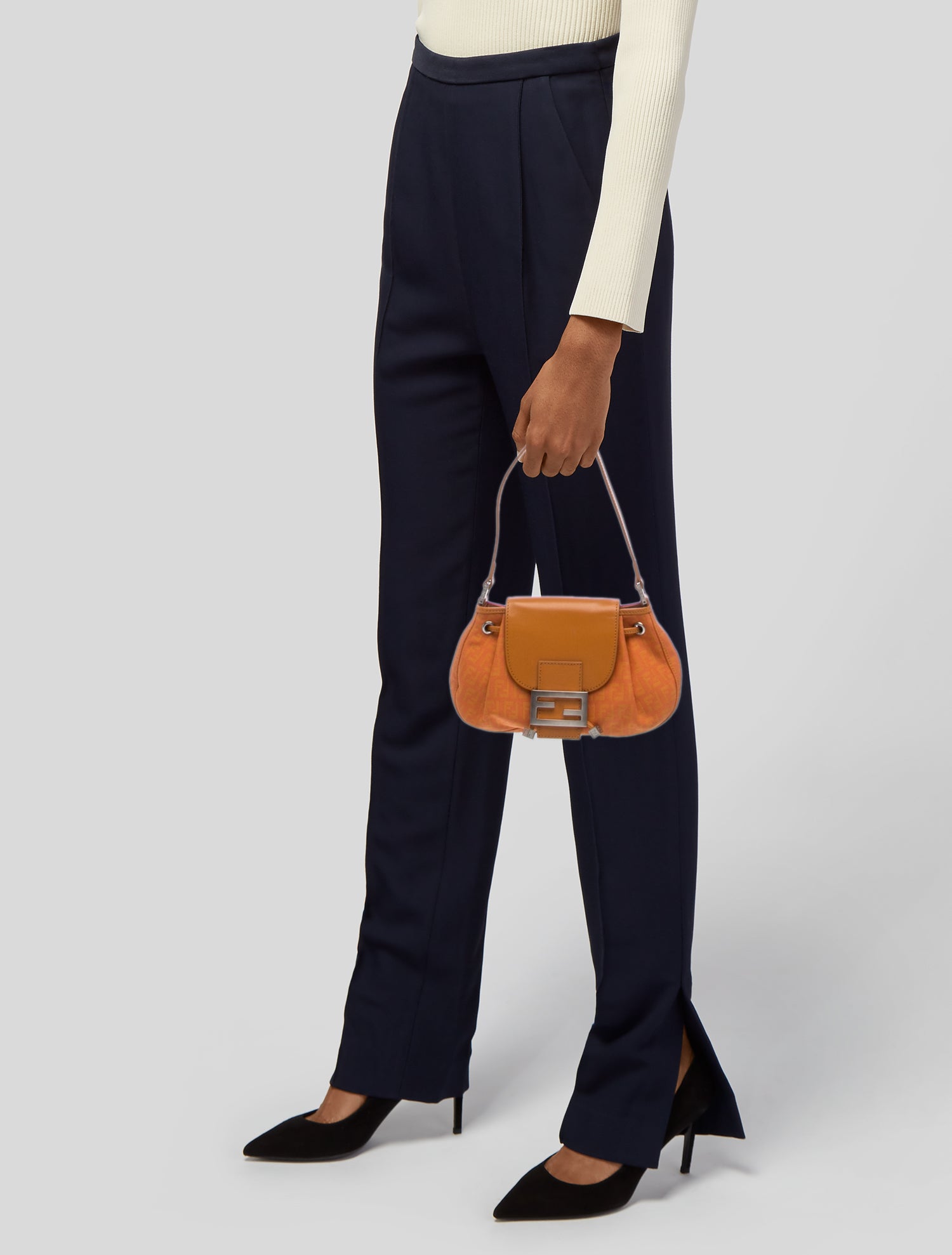 Chanel Medium Camellia Neoprene Flap Bag - Black Shoulder Bags