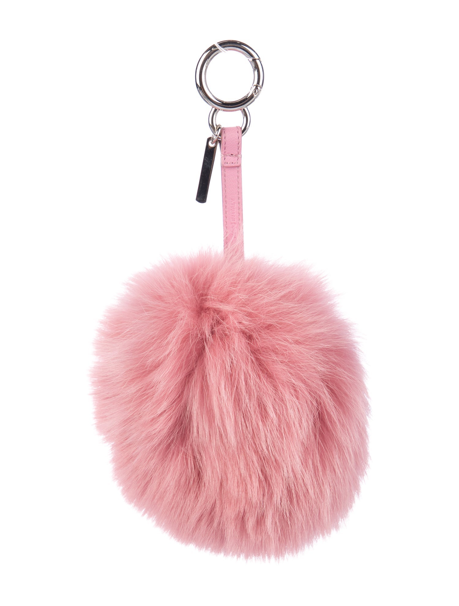 Fendi Rabbit Fur Pom-Pom Keychain