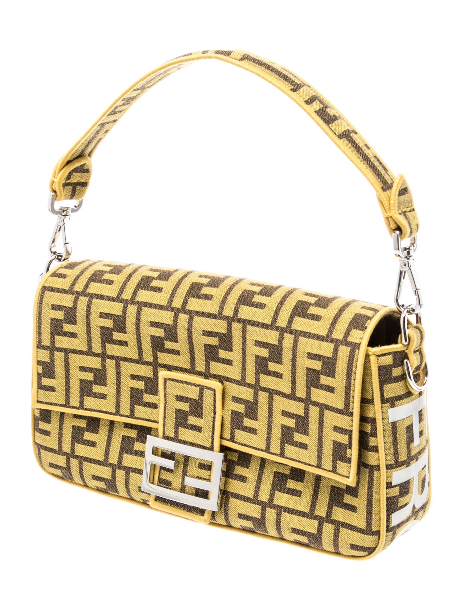 Fendi x Fragment x Pokemon Zucca FF Fendi Baguette 2023 - Yellow