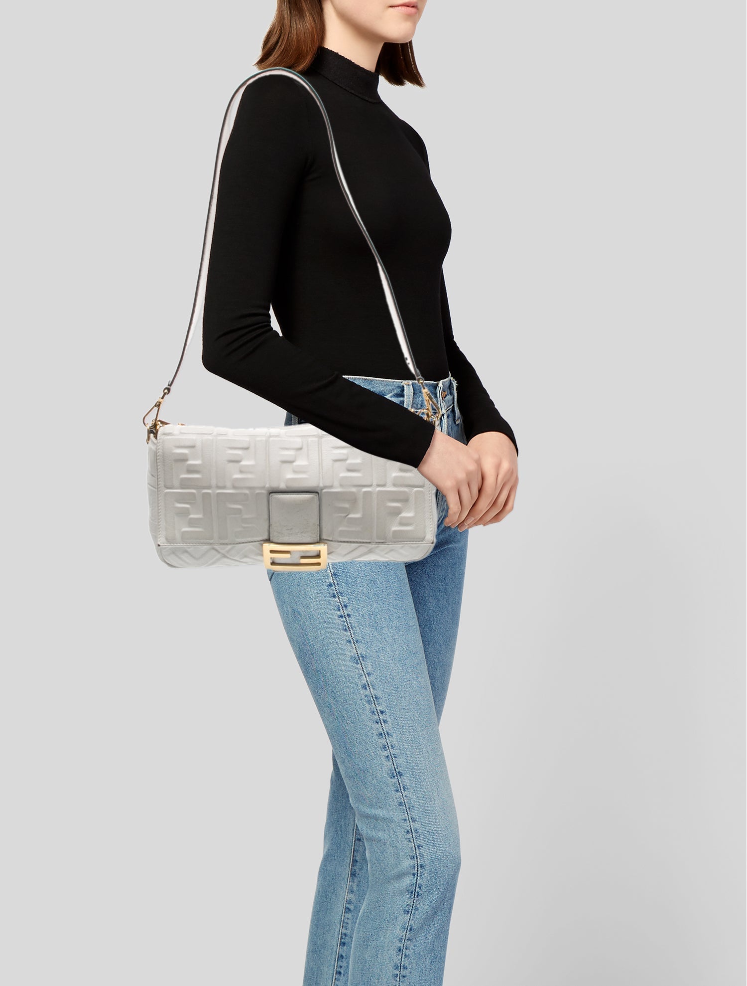 Fendi Zucca FF Baguette Large