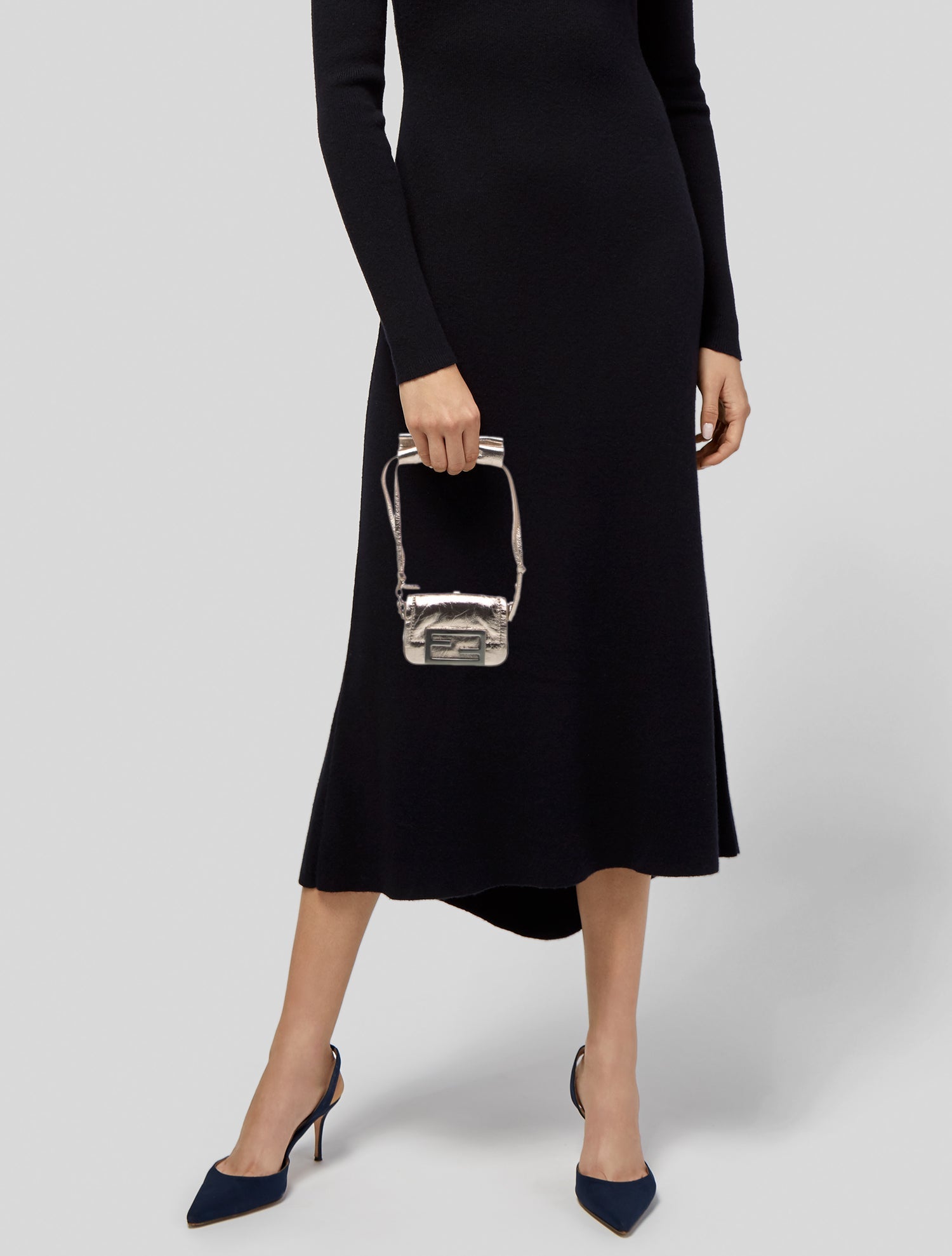 Fendi Leather Baguette Nano 2024