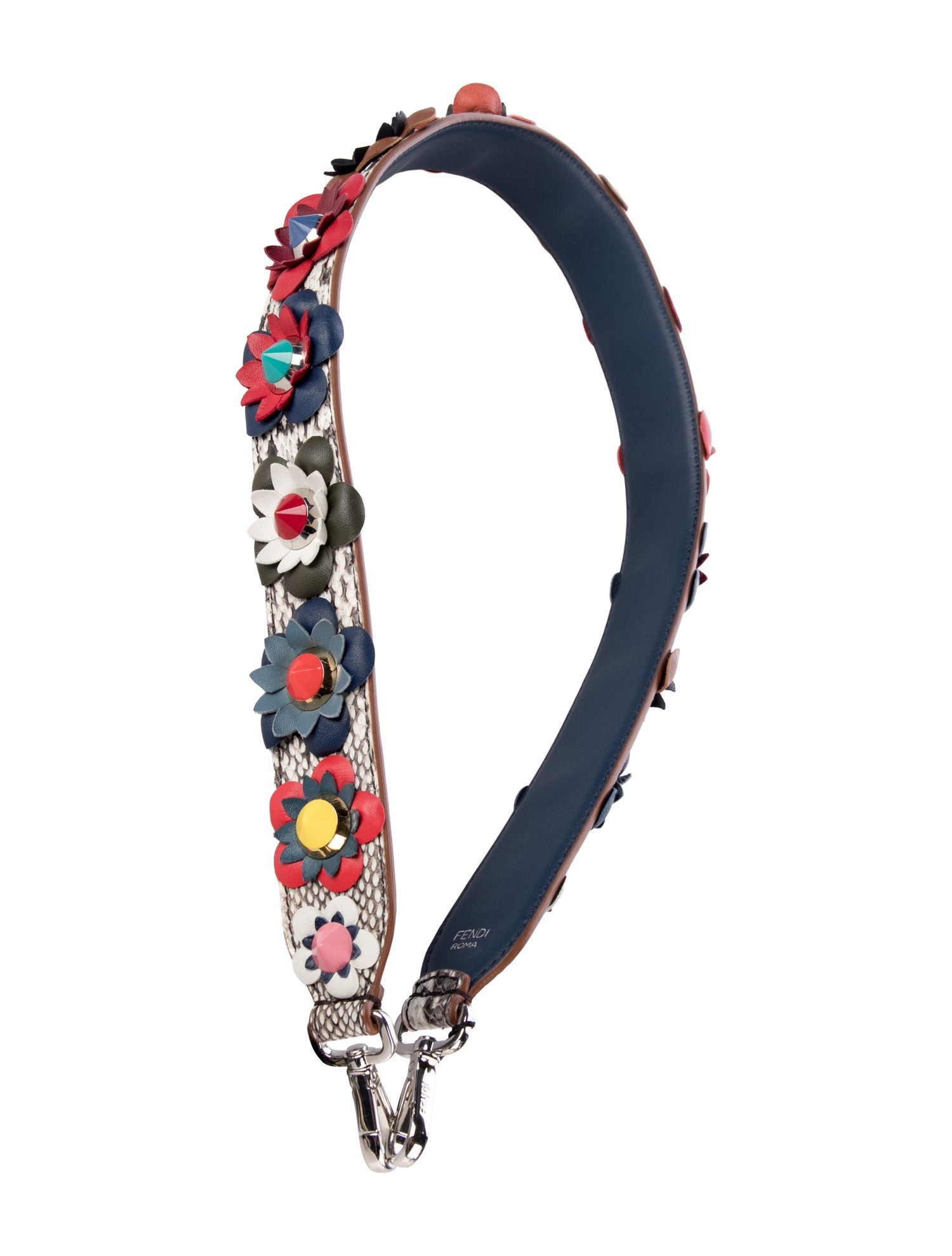 Fendi Leather shoulder Bag Strap - Blue Bag Accessories