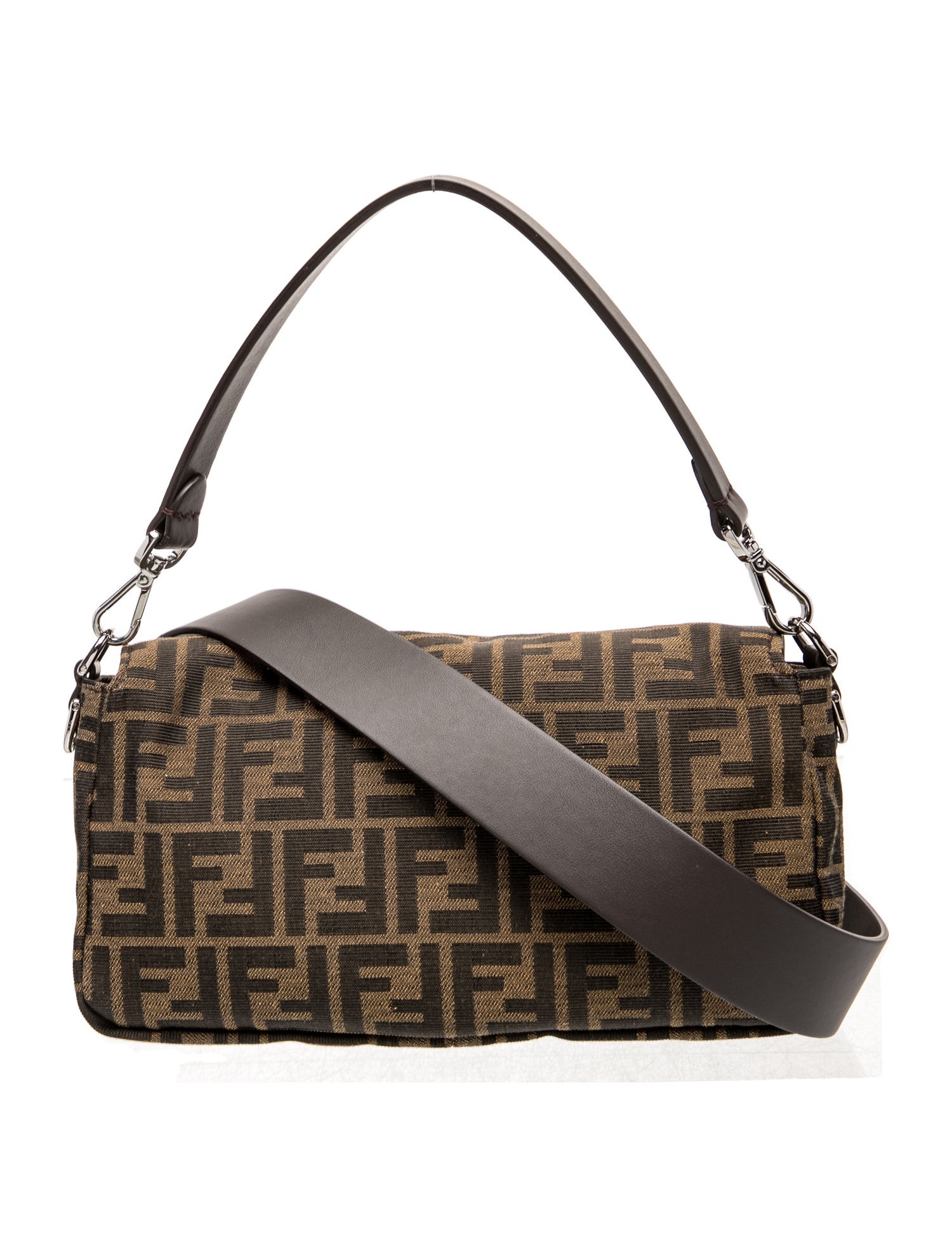 Fendi Zucca FF Baguette 2025 - Grey Shoulder Bags, Handbags