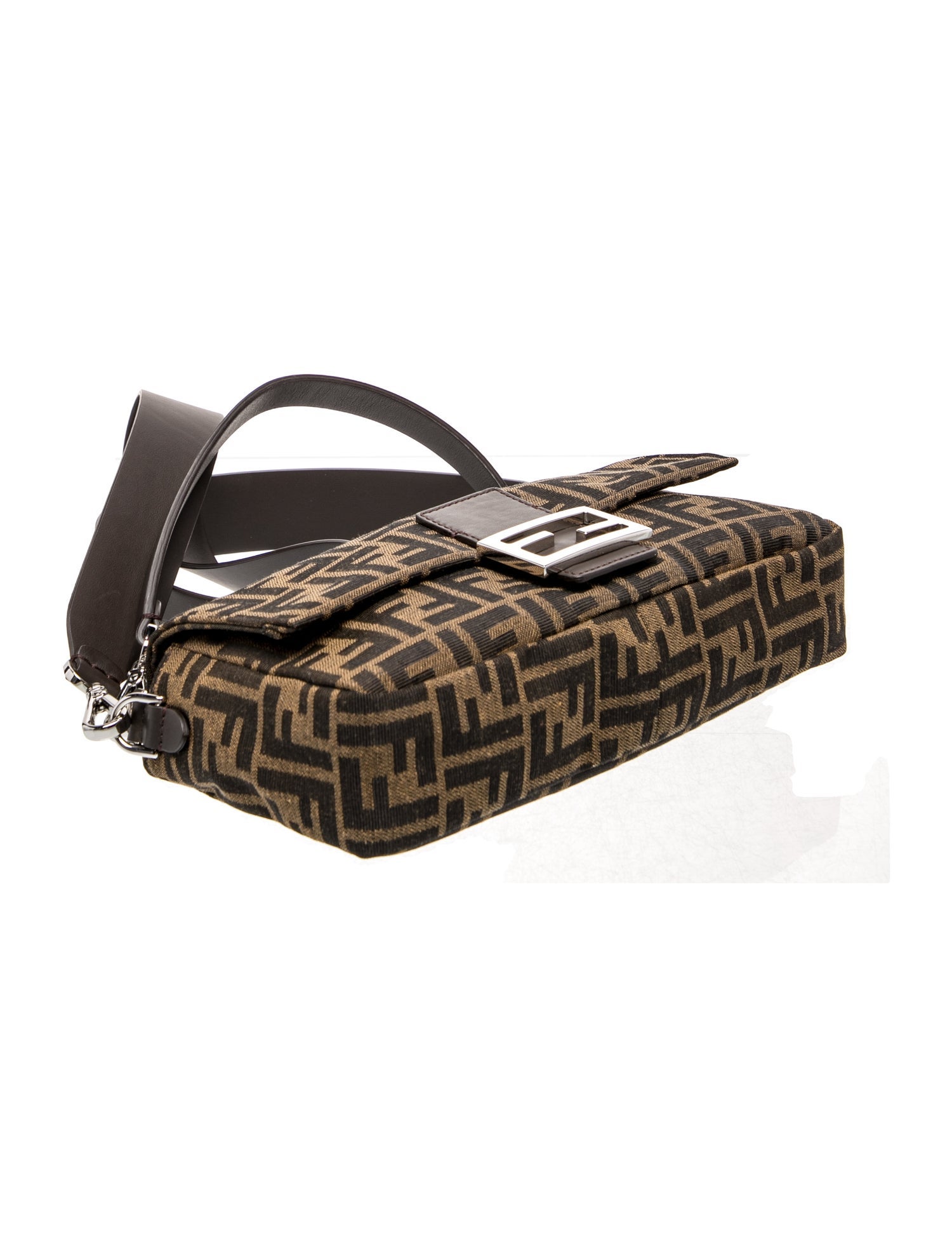 Fendi Zucca FF Baguette 2025 - Grey Shoulder Bags, Handbags