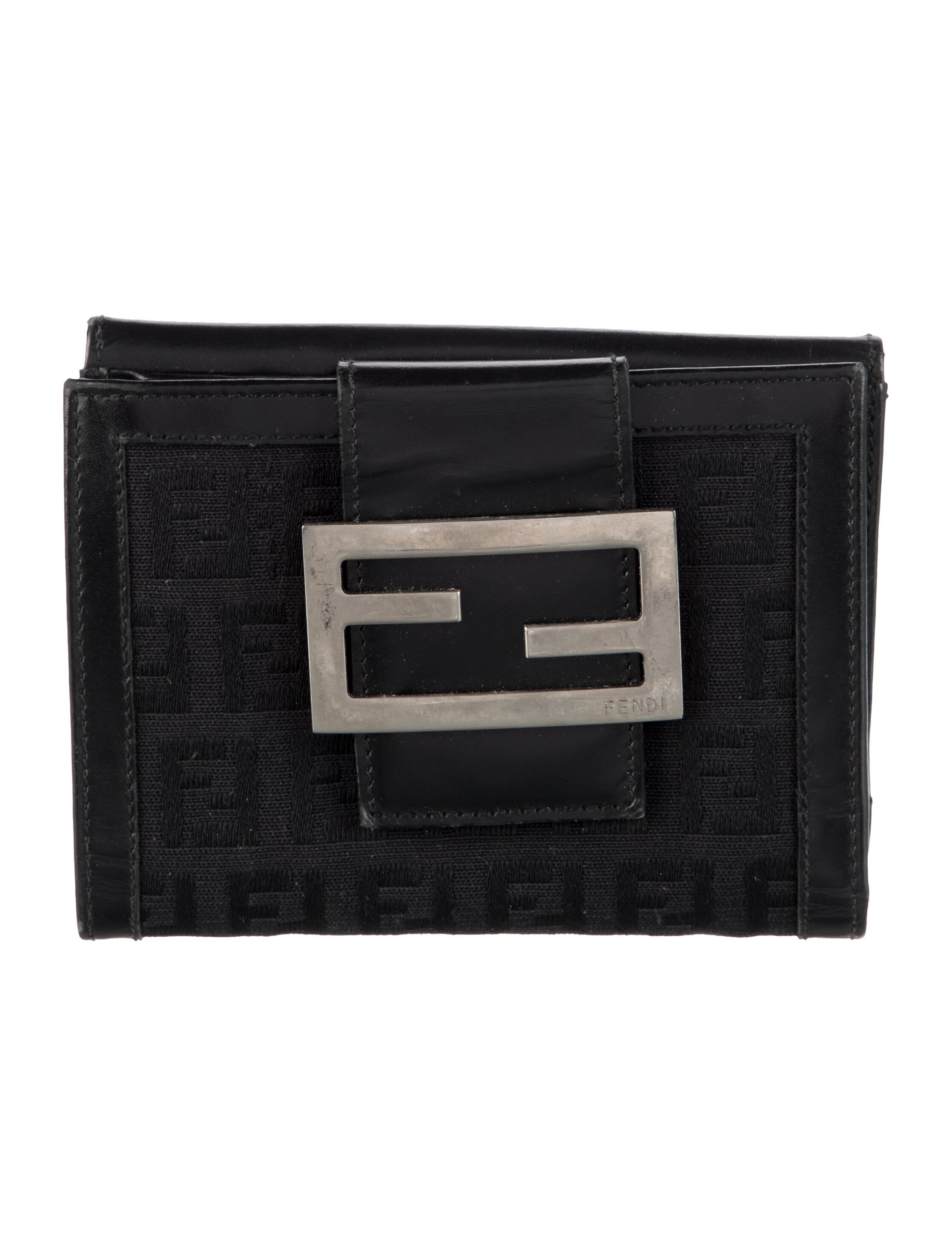 Fendi 2003 Zucca FF Logo Wallet