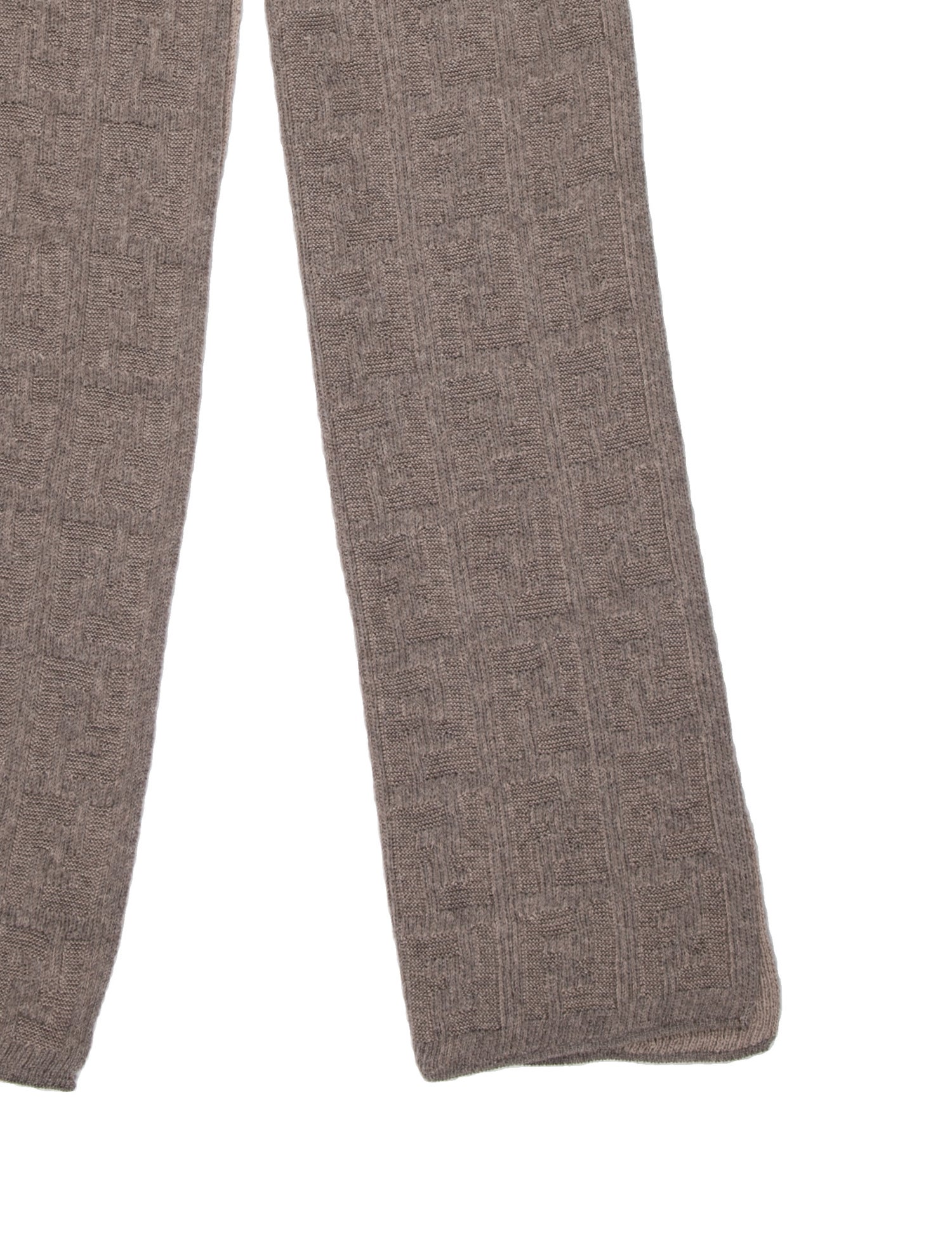 Fendi Wool Zucca FF Logo Scarf
