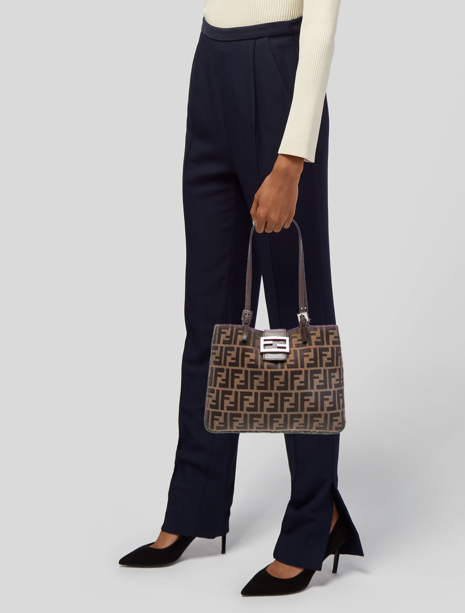Fendi Zucca FF Shoulder Bag