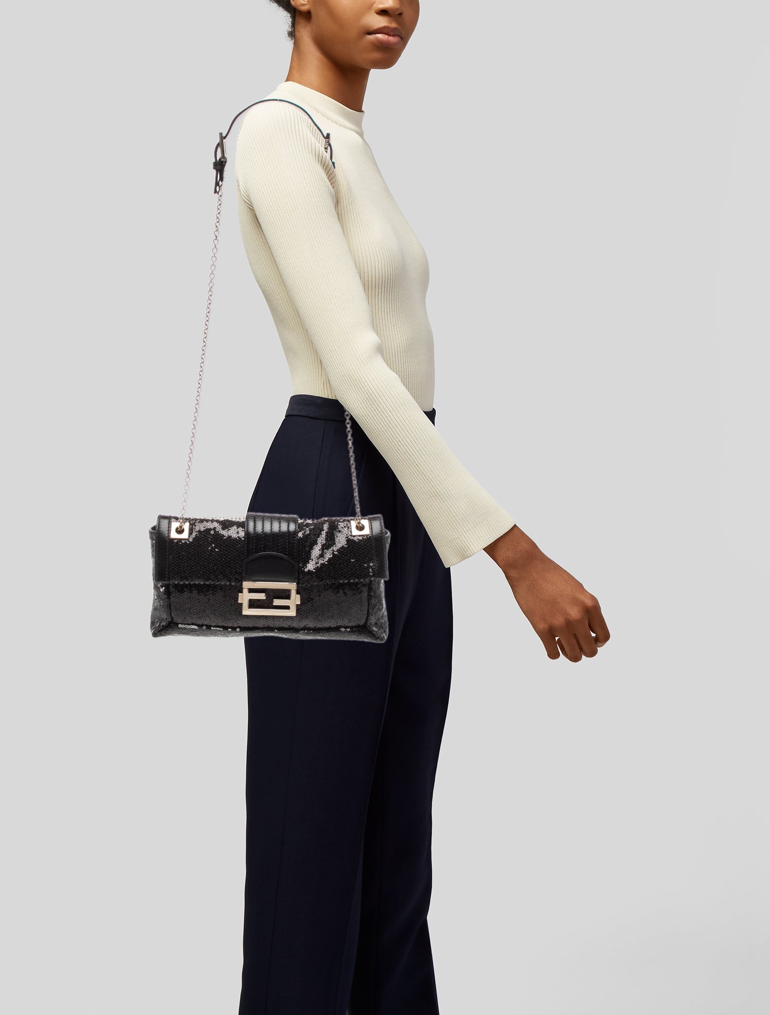 Fendi Sequins Baguette