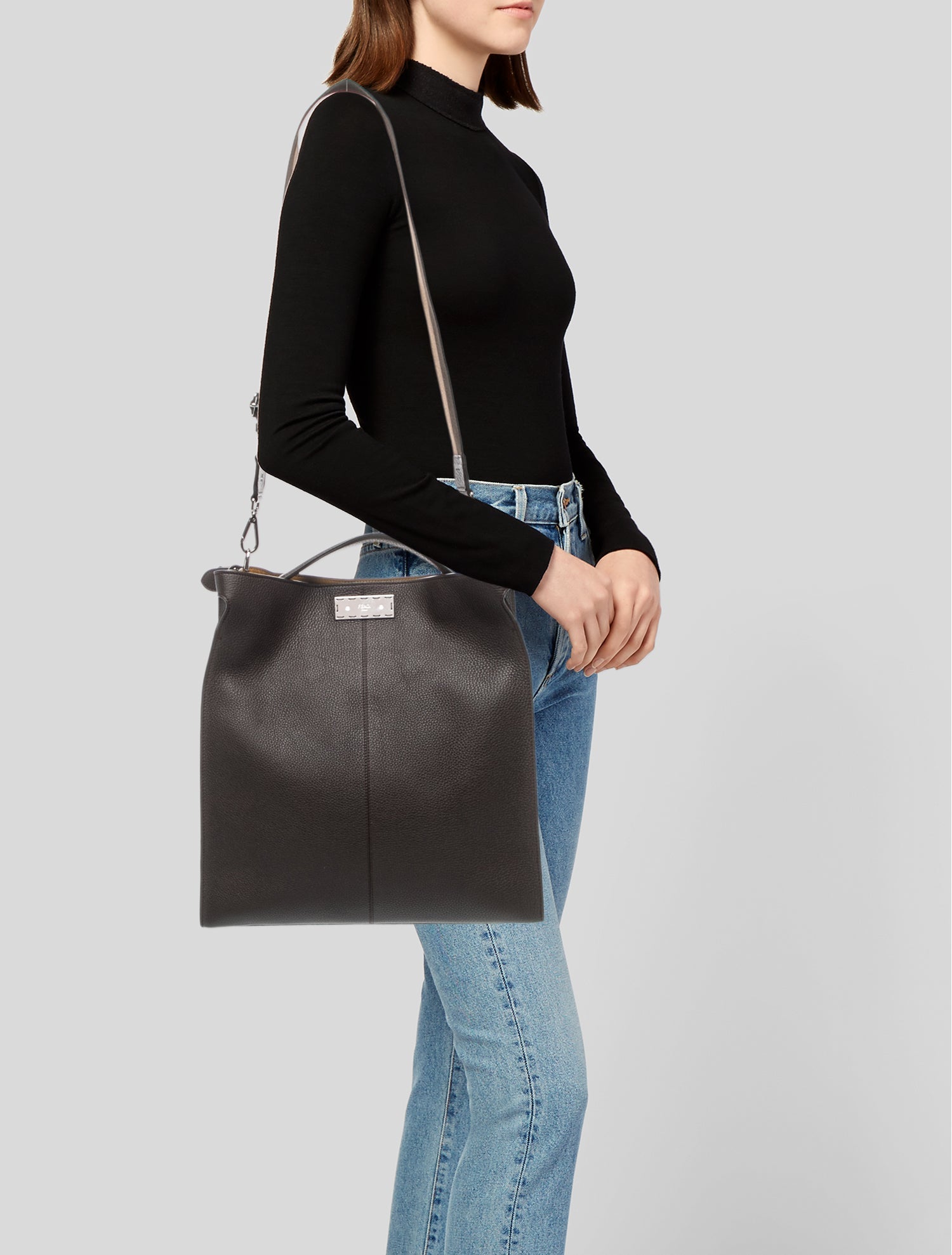 Fendi Leather Peekaboo X-Lite Small