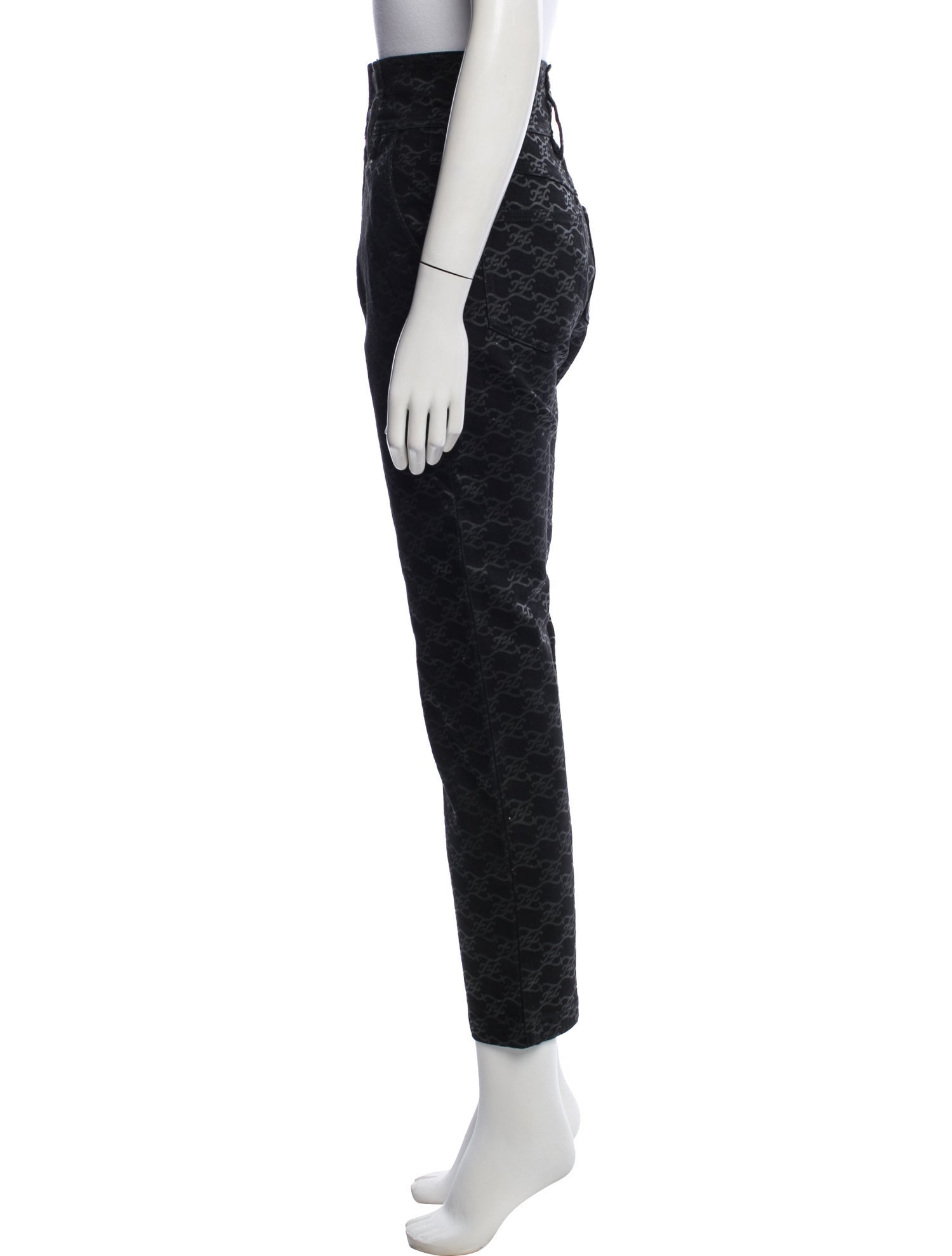 Fendi Patterned Straight Leg Pants