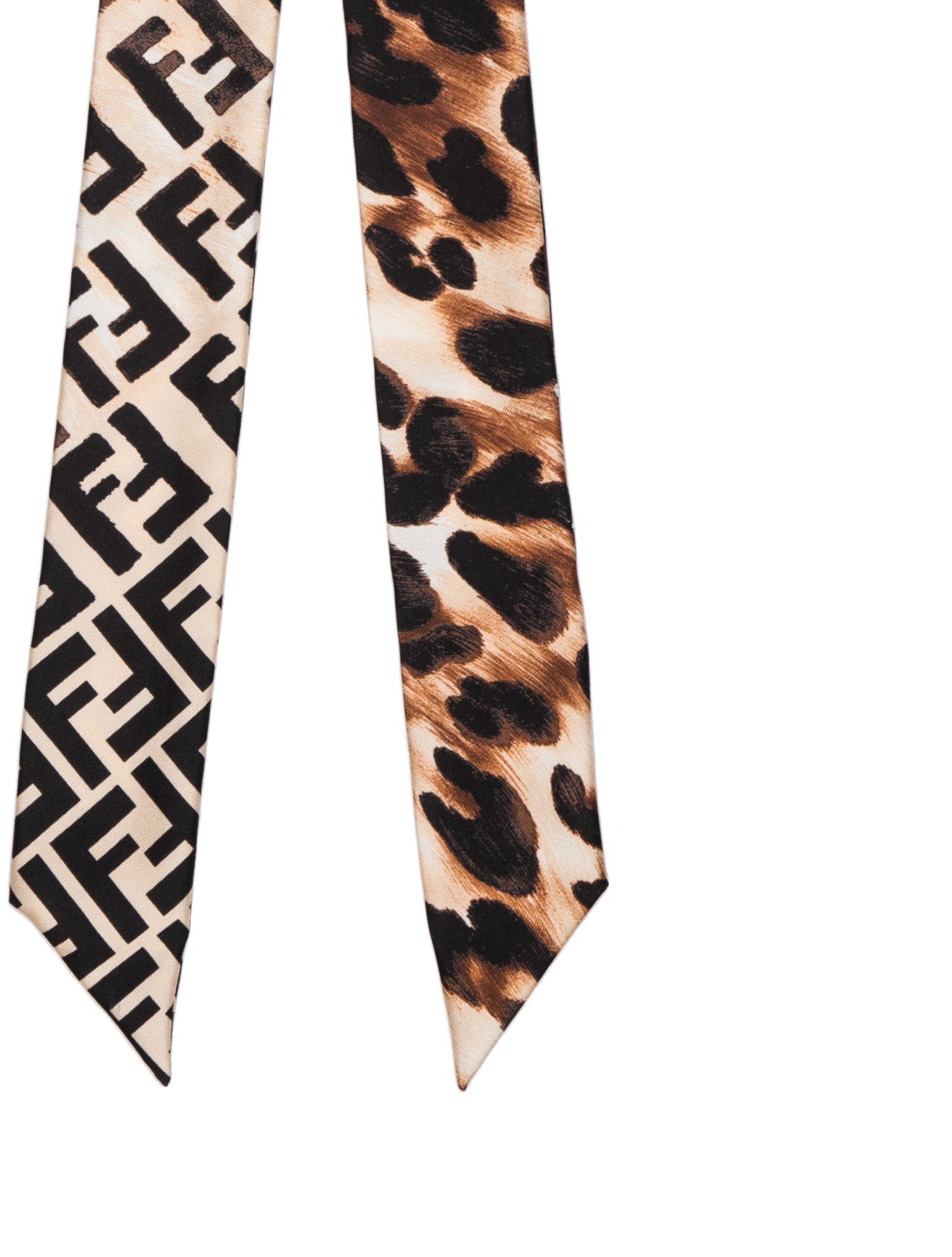 Fendi Silk Zucca FF Logo Scarf