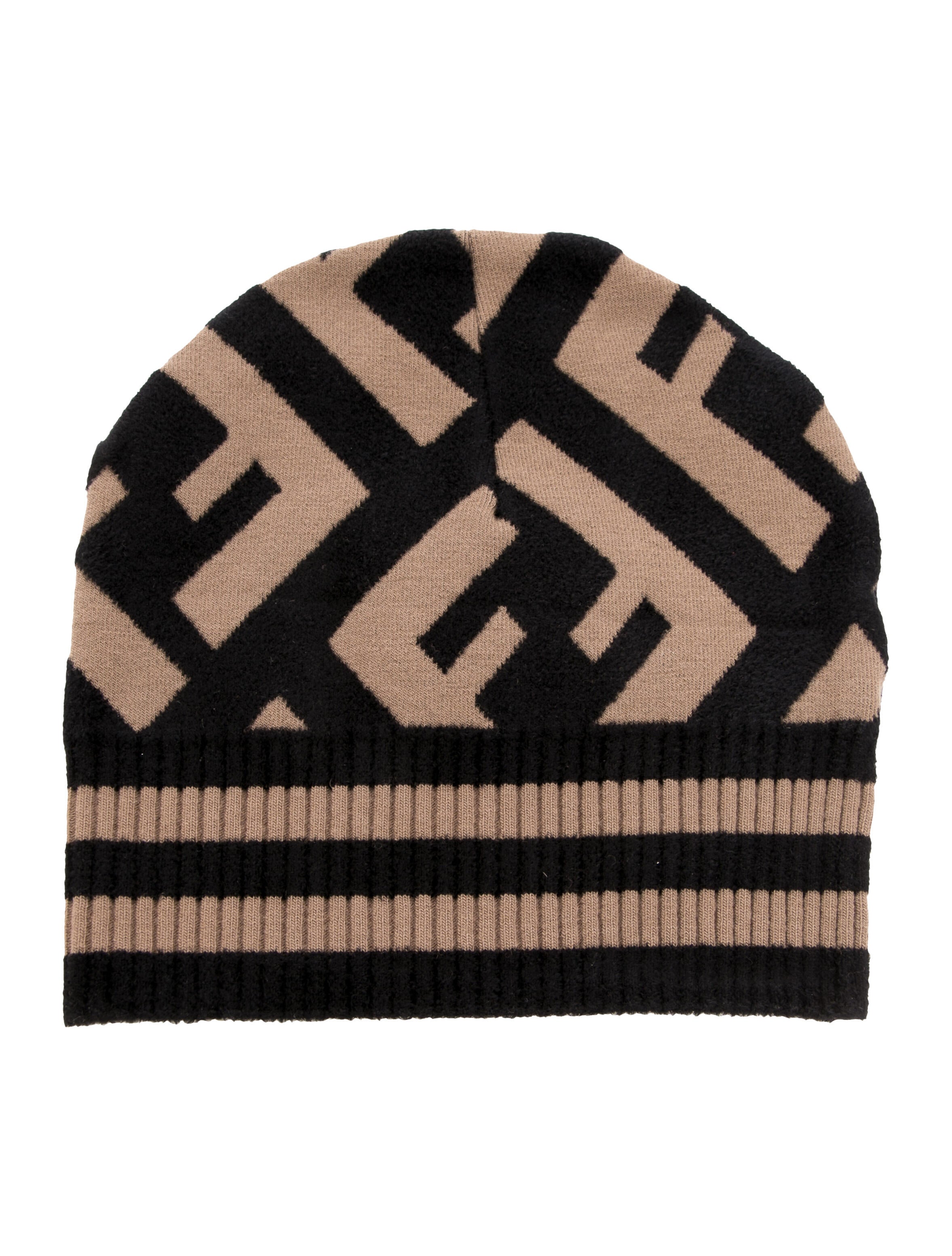 Fendi Printed Wool Beanie