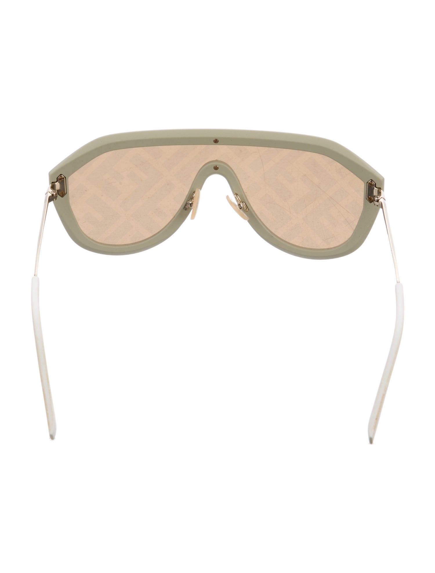 Fendi Zucca FF Logo Shield Sunglasses