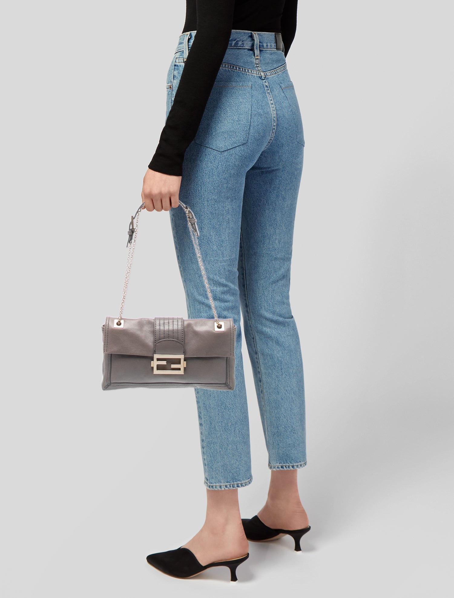 Fendi Leather Baguette