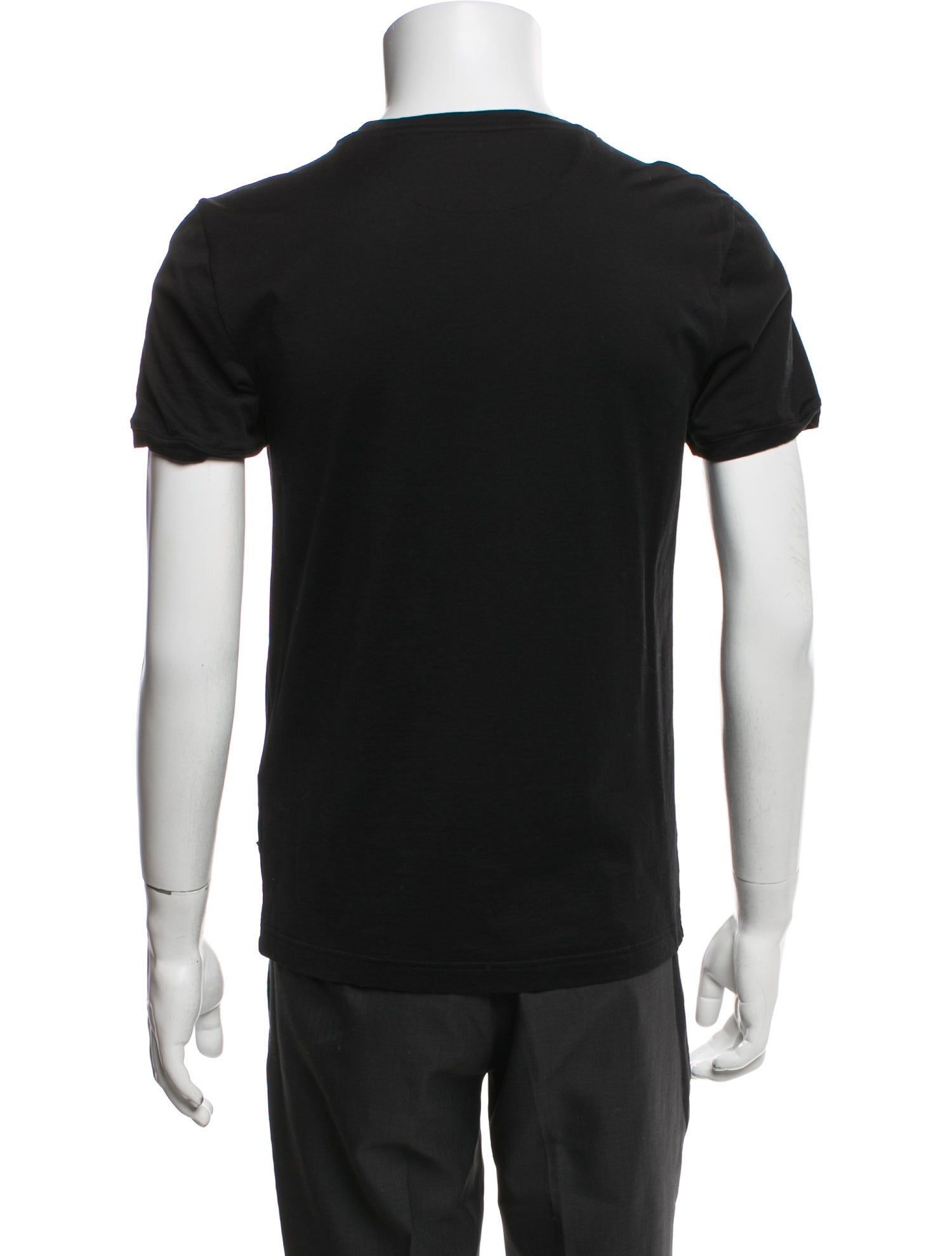 Fendi Monsters Motif Crew Neck T-Shirt - Black T-Shirts, Clothing