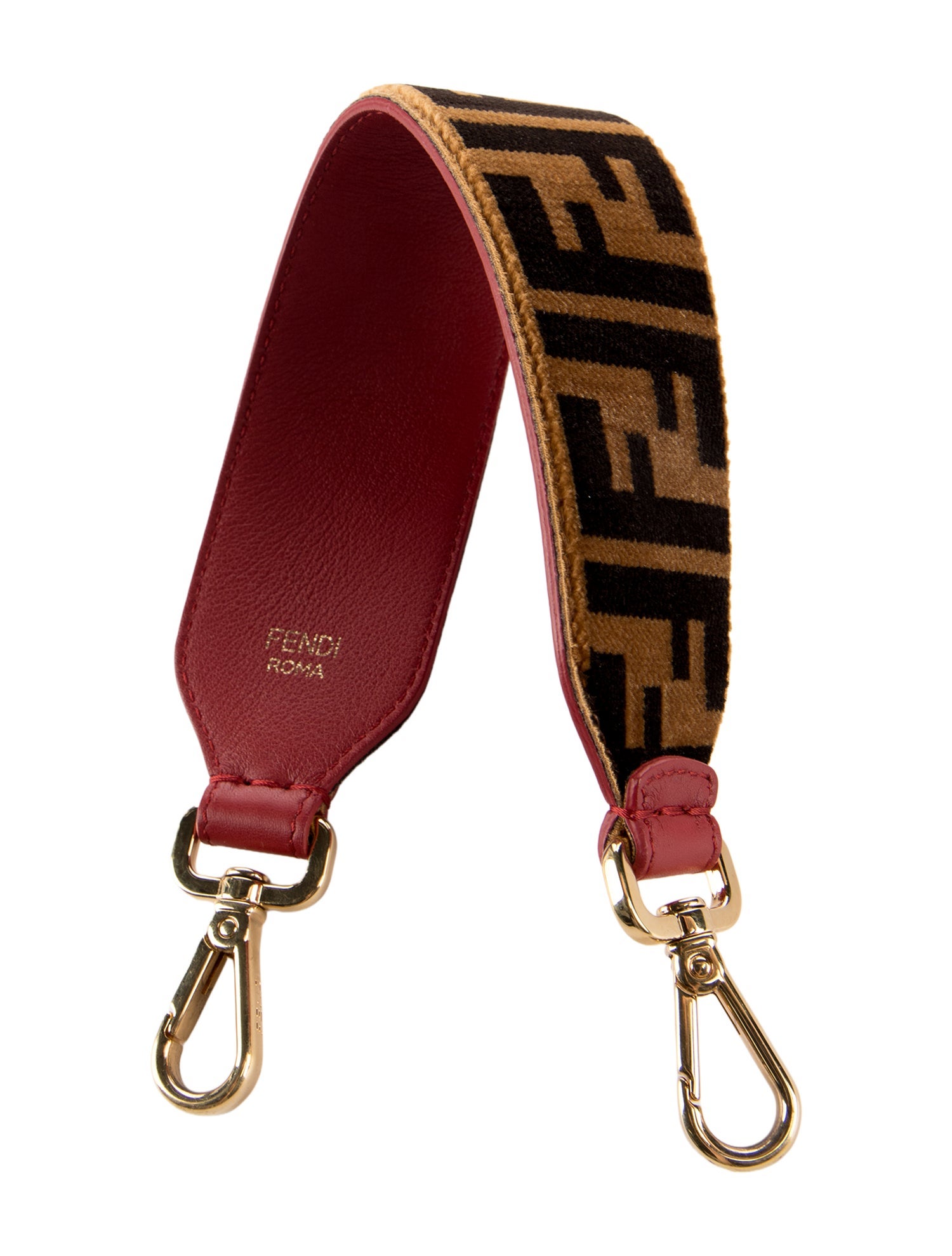 Fendi ベルベットストラップ 赤　バッグストラップ Fendi Velvet Bag Strap - Red Bag Accessories, Accessories