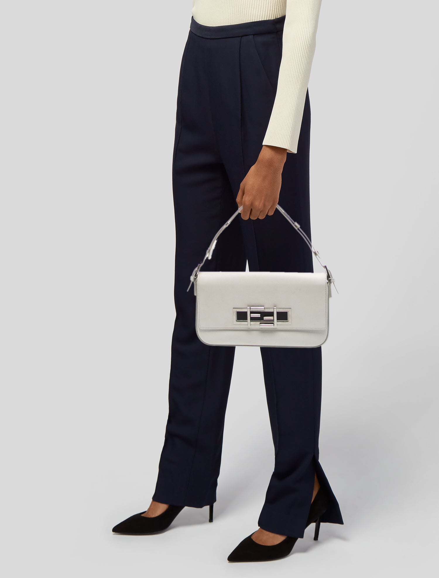Fendi Leather Baguette