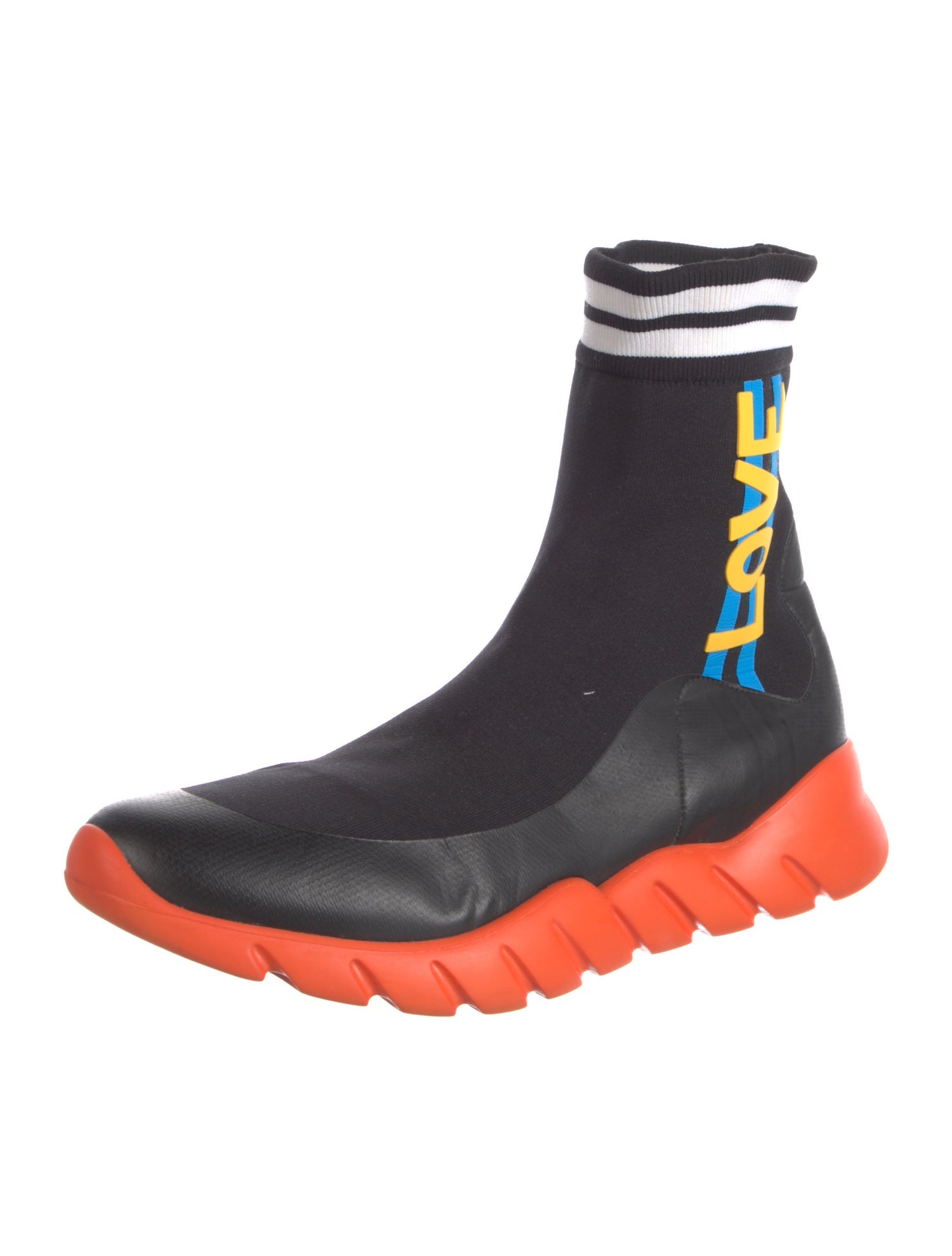 Fendi Graphic Print Sock Boots
