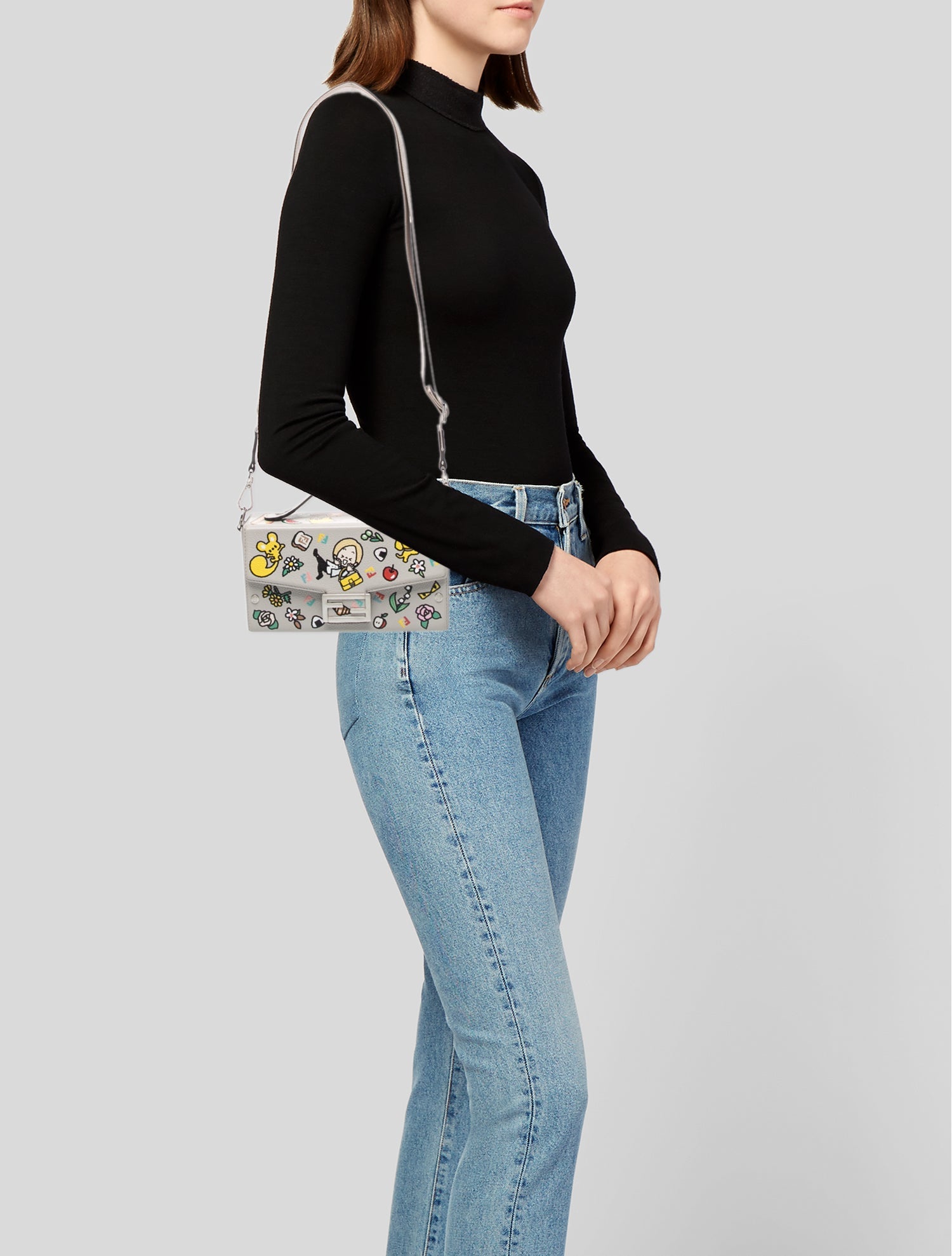 Fendi Leather Soft Trunk Baguette 2025