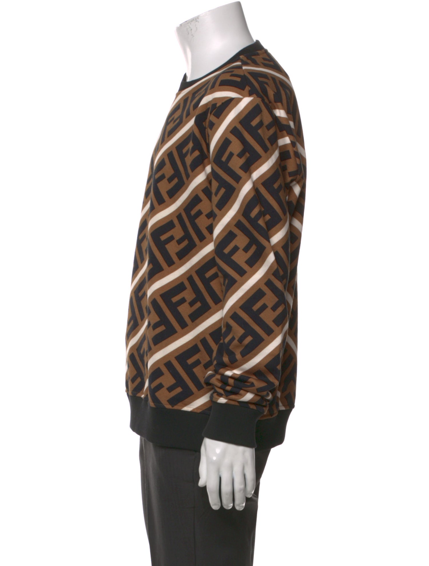 Fendi Zucca FF Logo Graphic Print Pullover