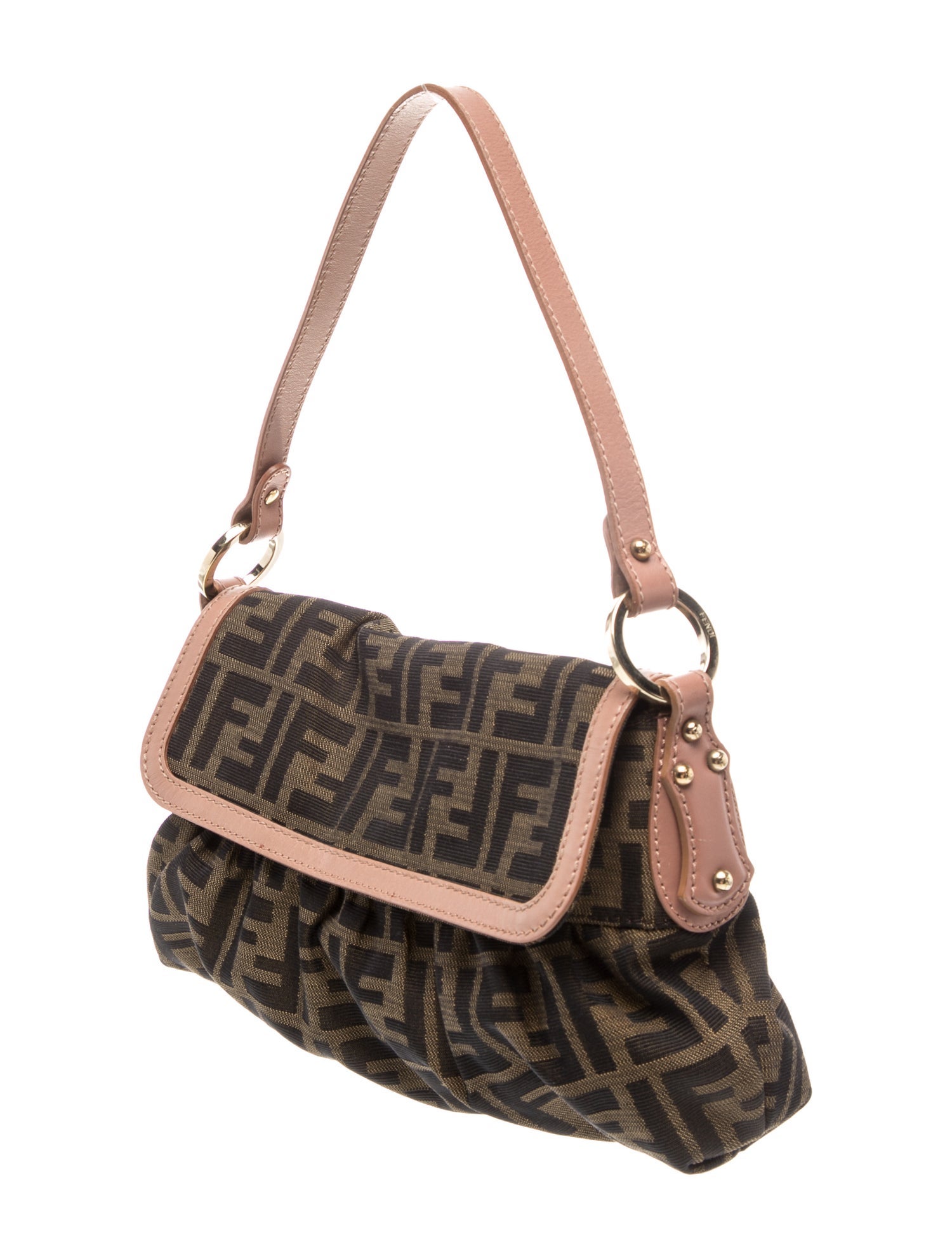 Fendi Zucca FF Chef Small - Brown Shoulder Bags, Handbags