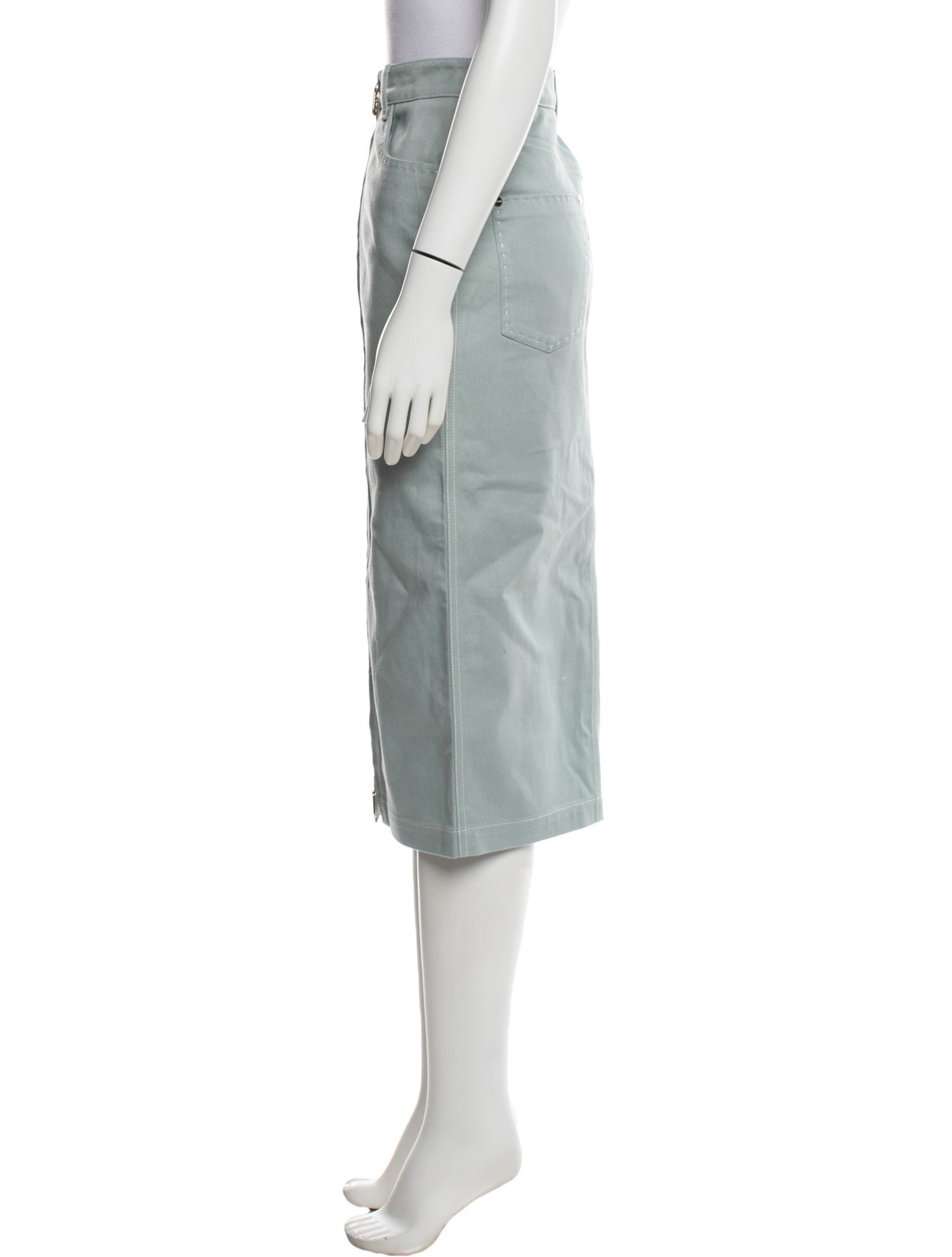 Prada Banana Print Flared Skirt - Green Skirts, Clothing